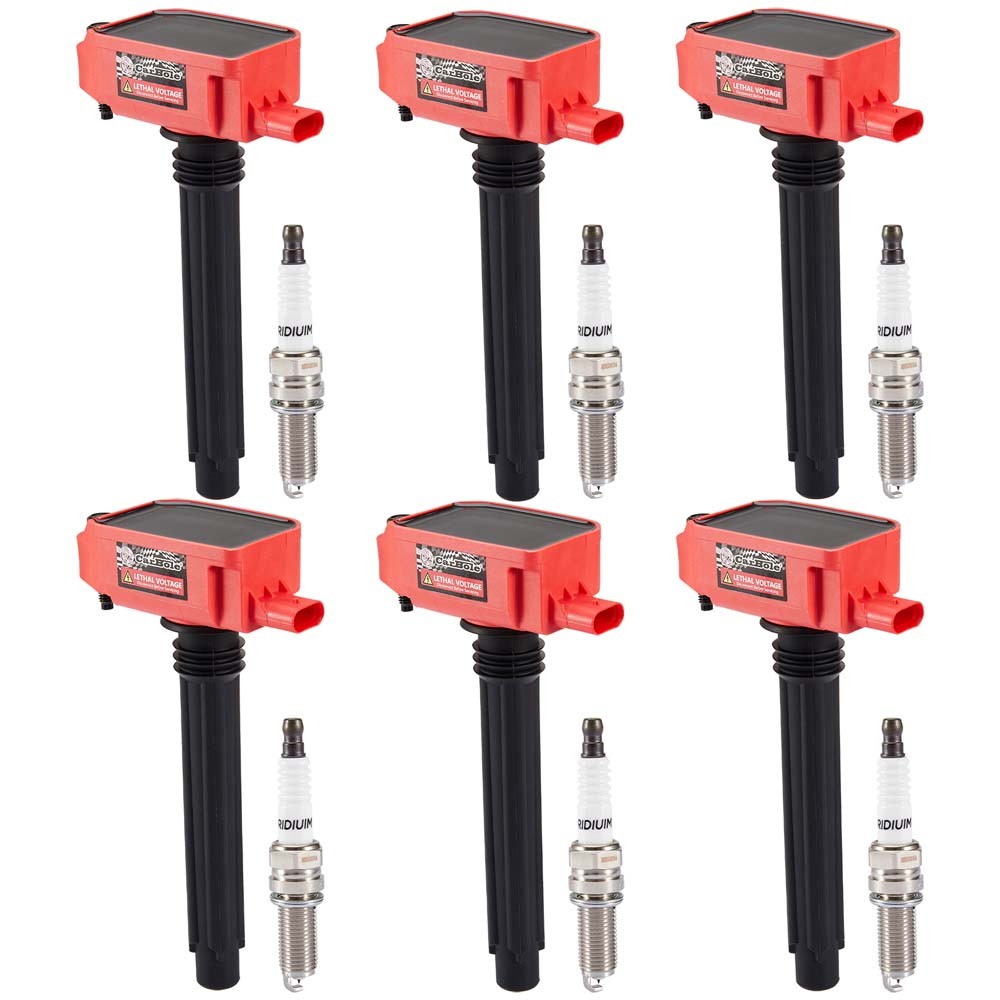 6 Pack Ignition Coil + 6 Spark Plug For 3.6L 2011-2025 Chrysler Dodge Jeep Ram