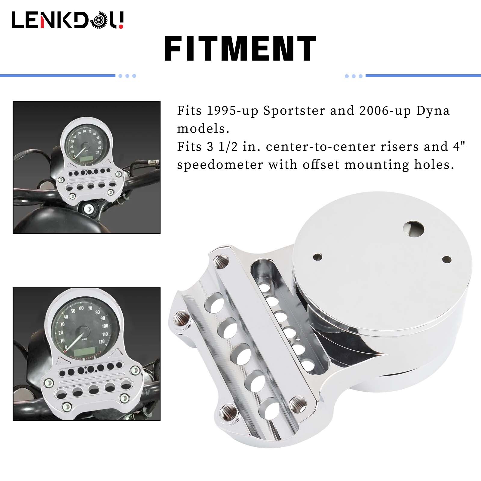 Speedometer Bracket Relocation Indicator Clamp For Harley Sportster XL883 XL1200