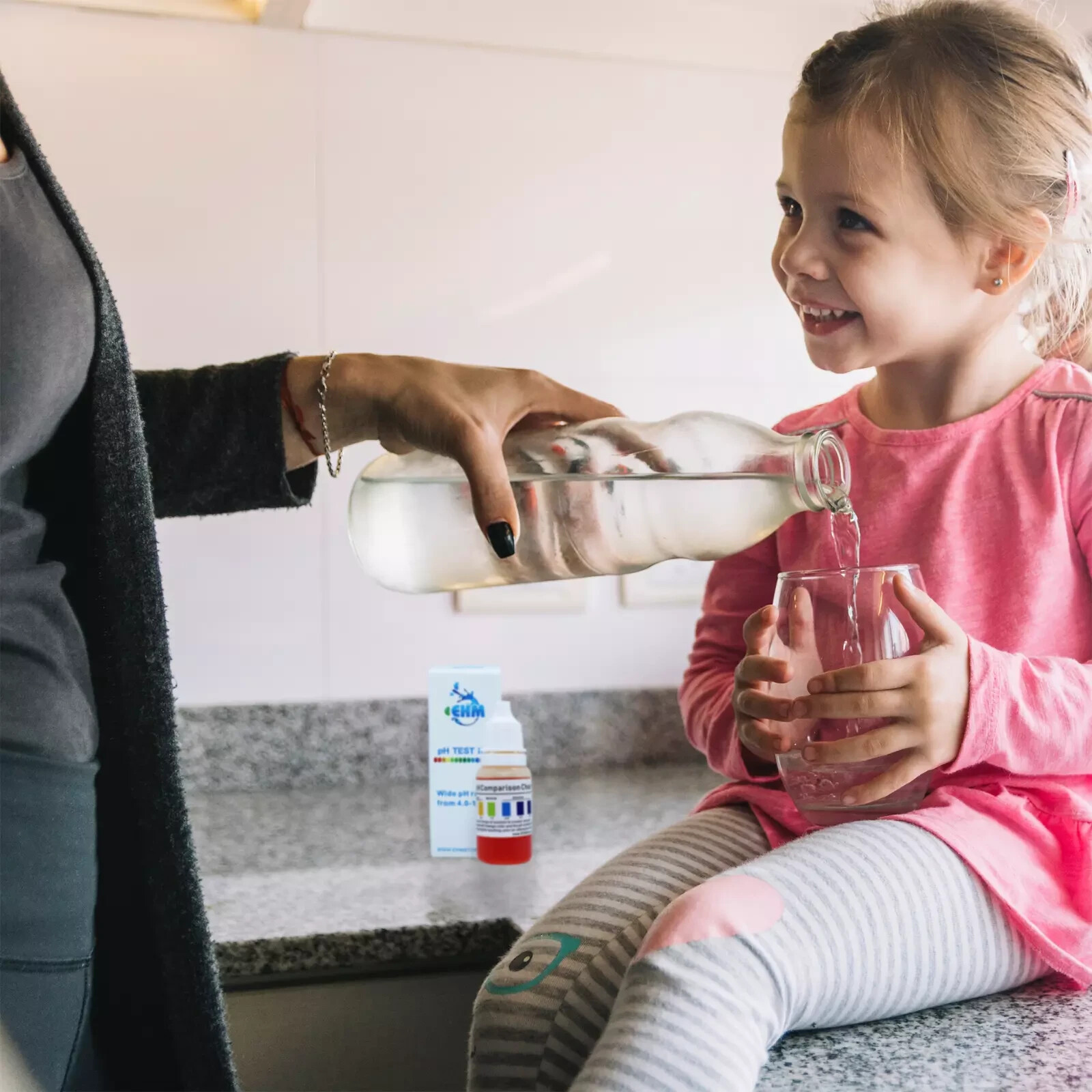 Water Alkaline pH Test Liquid Kit for Drinking Water Measures pH Level of Water