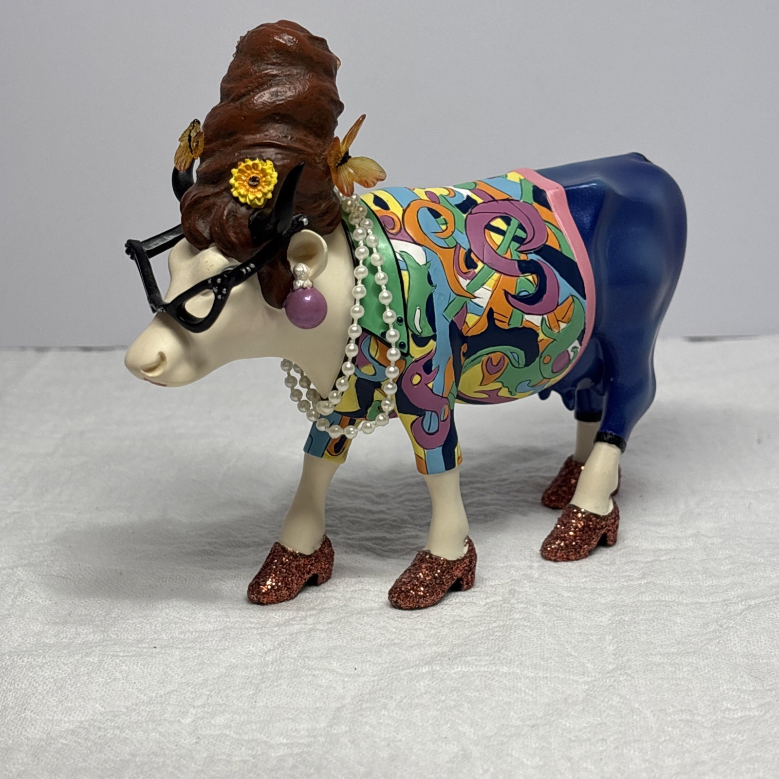 Cow Parade Beehive Bovine 2002 Retired VINTAGE-READ DESCRIPTION