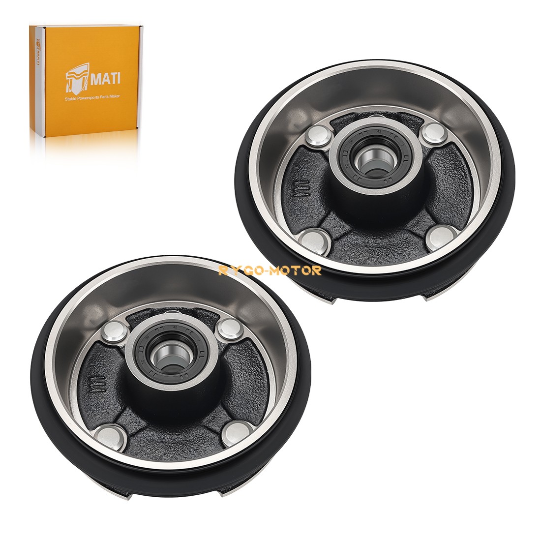 2PCS Front Brake Drum Hub for Honda TRX250 TRX250TM TRX250TE Recon 250 1997-2024