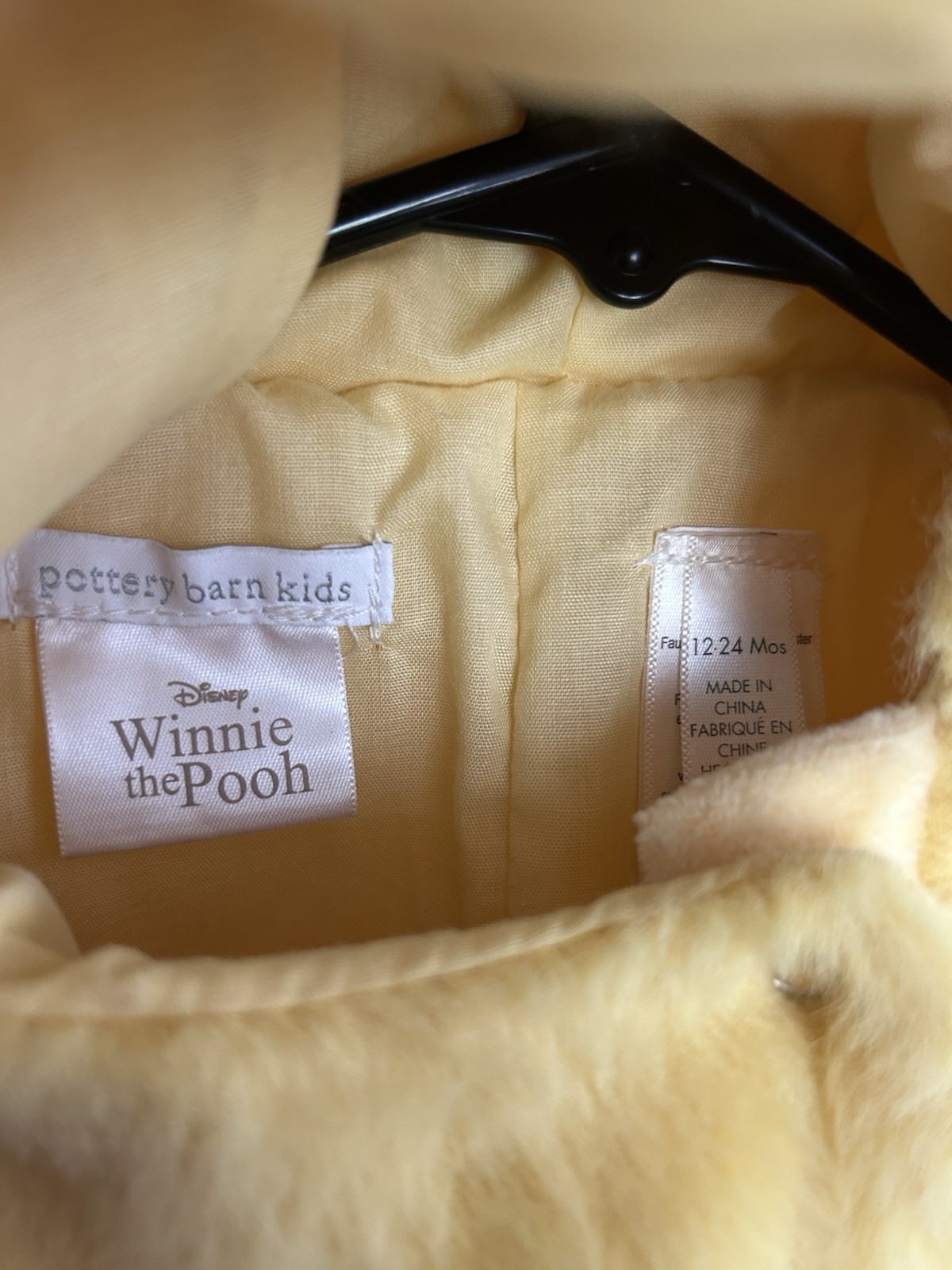 Pottery Barn Kids Winnie The Pooh Disney Costume Dress Up 12-24 Months