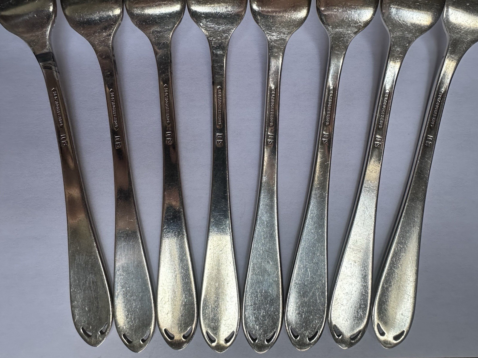 1847 Roger Bros Silverplate IS- Dinner Fork (Set of 8) Lovelace Pattern 1936