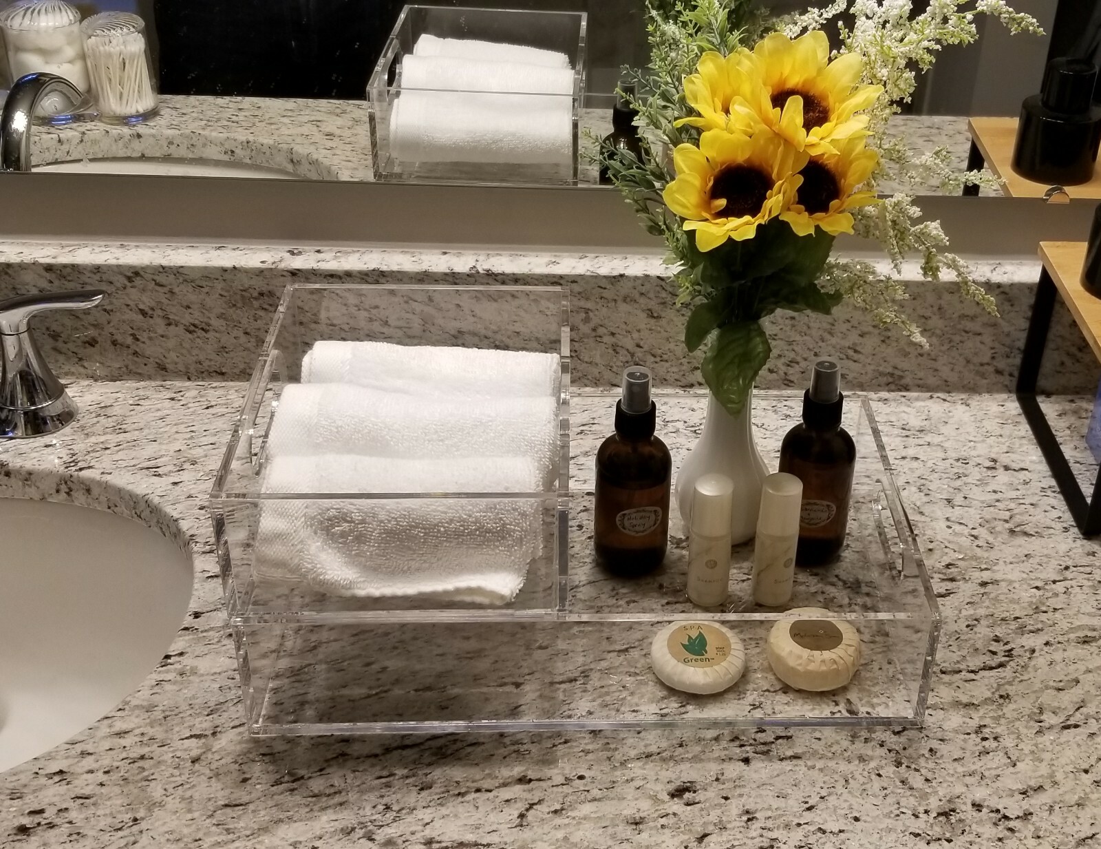 BLACK Acrylic 5-Sided Cube 4" x 4" x 4" - Open One Side - FREE SHIPPING