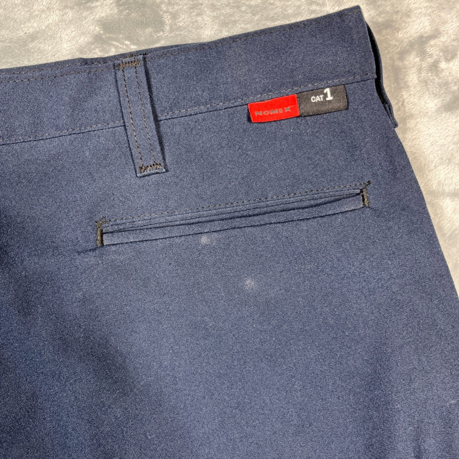 Workrite FR Work Pants Mens 38x35 Navy Blue Nomex IIIA Flame Resistant 402NX75NB