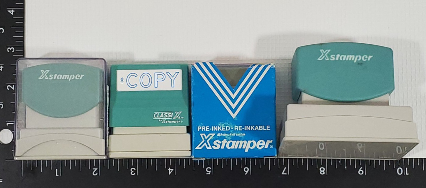 LOT of 11 Self Inking Office Stamps -Copy RUSH Draft Faxed PAID Confidential ect