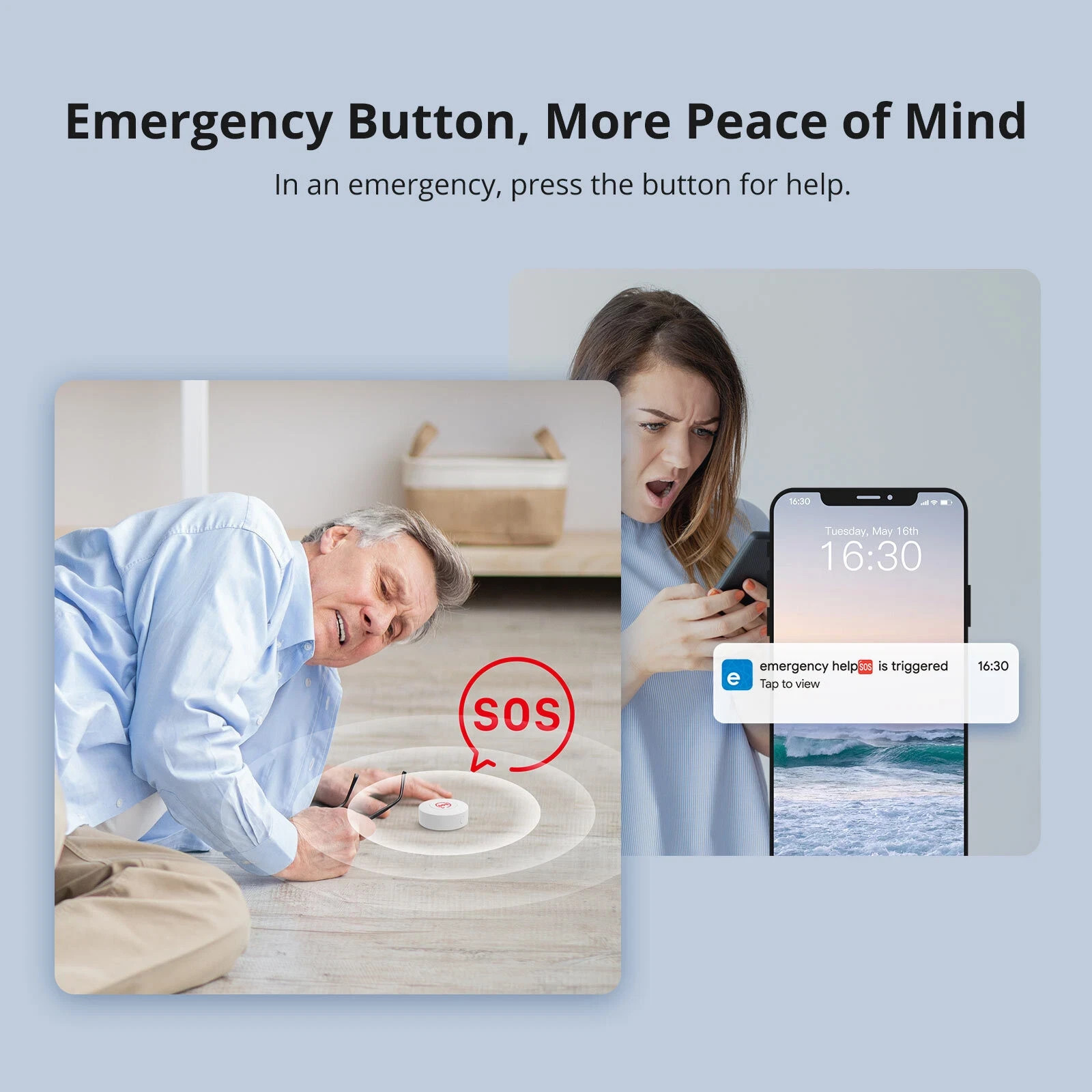 (2 PACK) SONOFF SNZB-01P Zigbee Smart Wireless Switch Smart Scene eWeLink NEW