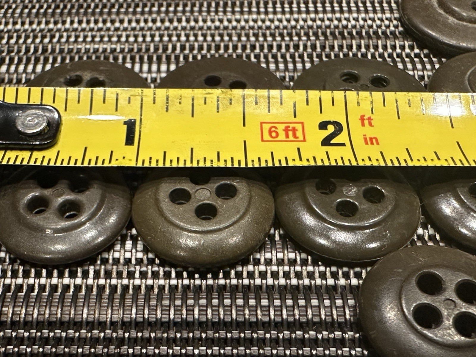 Vintage Military Fatigue Brown Replacement Buttons Korean War Era