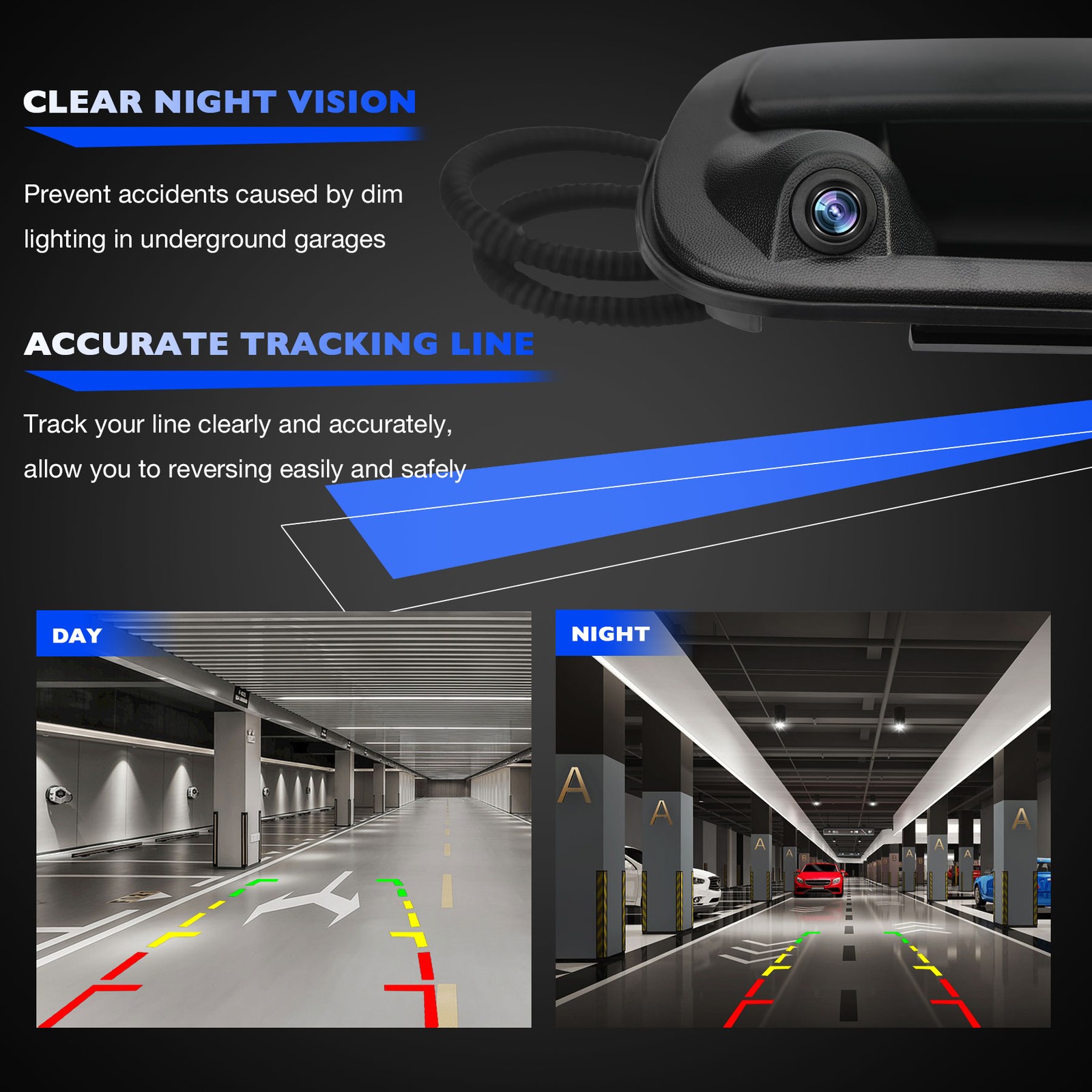 Tailgate Handle w/ Rear Backup Camera & Wiring Harness for 2000-06 Toyota Tundra