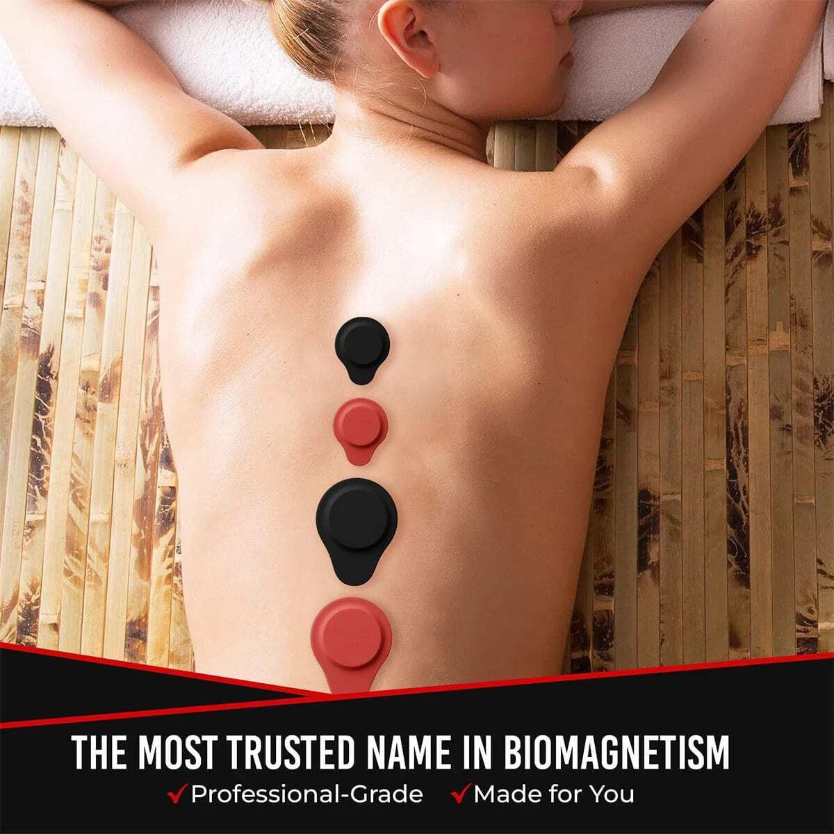 MagnetRX® Neodymium Biomagnetic Therapy Magnets Pair Kit Silicone Covered Curved