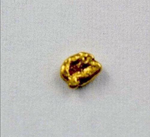 Alaskan-Yukon BC Gold Rush Natural Gold Nugget 0.10 Grams Genuine "In Bottle"