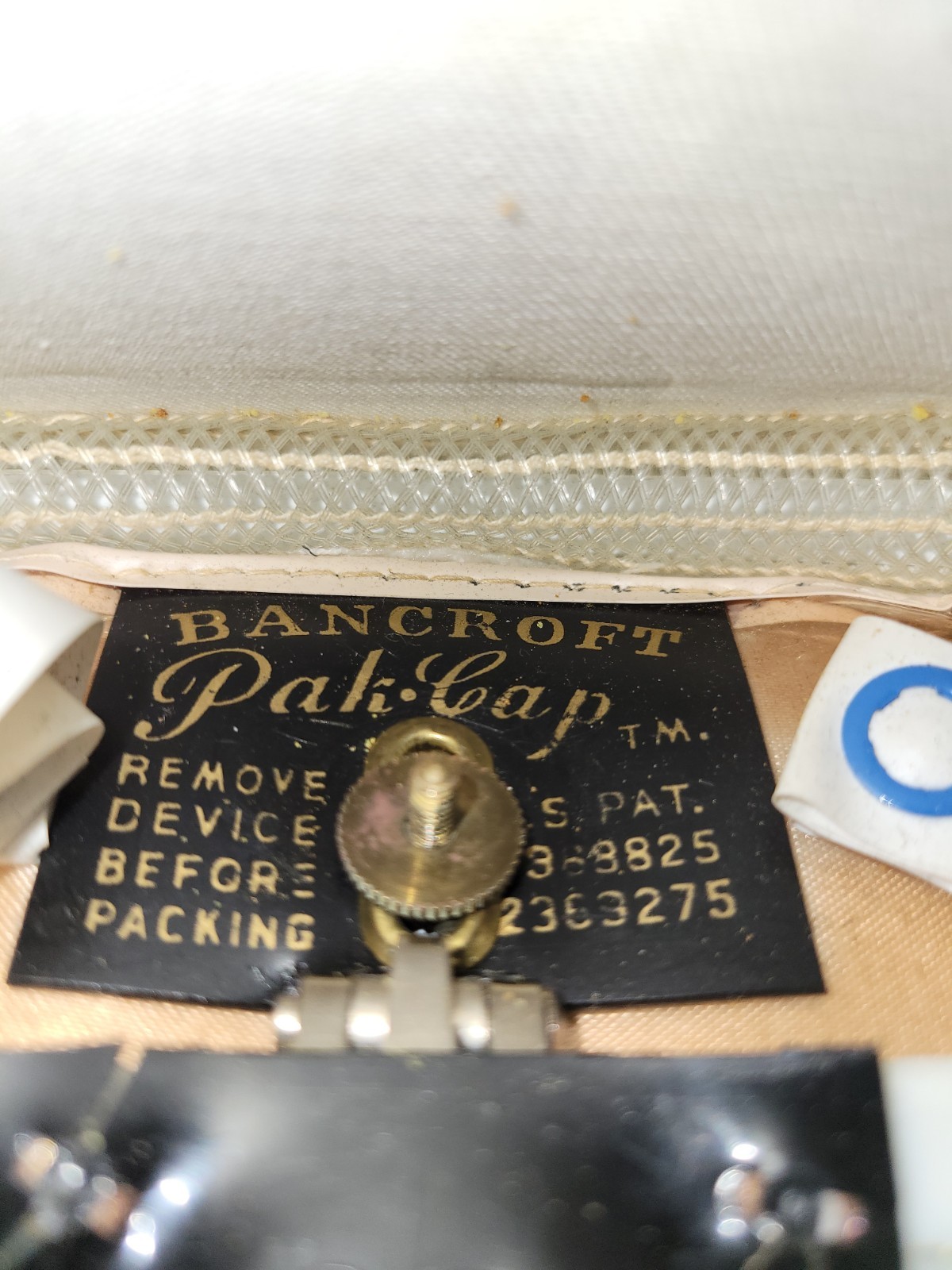 Original Bancroft US Army Senior Officers Visor Cap Military White Dress Uniform