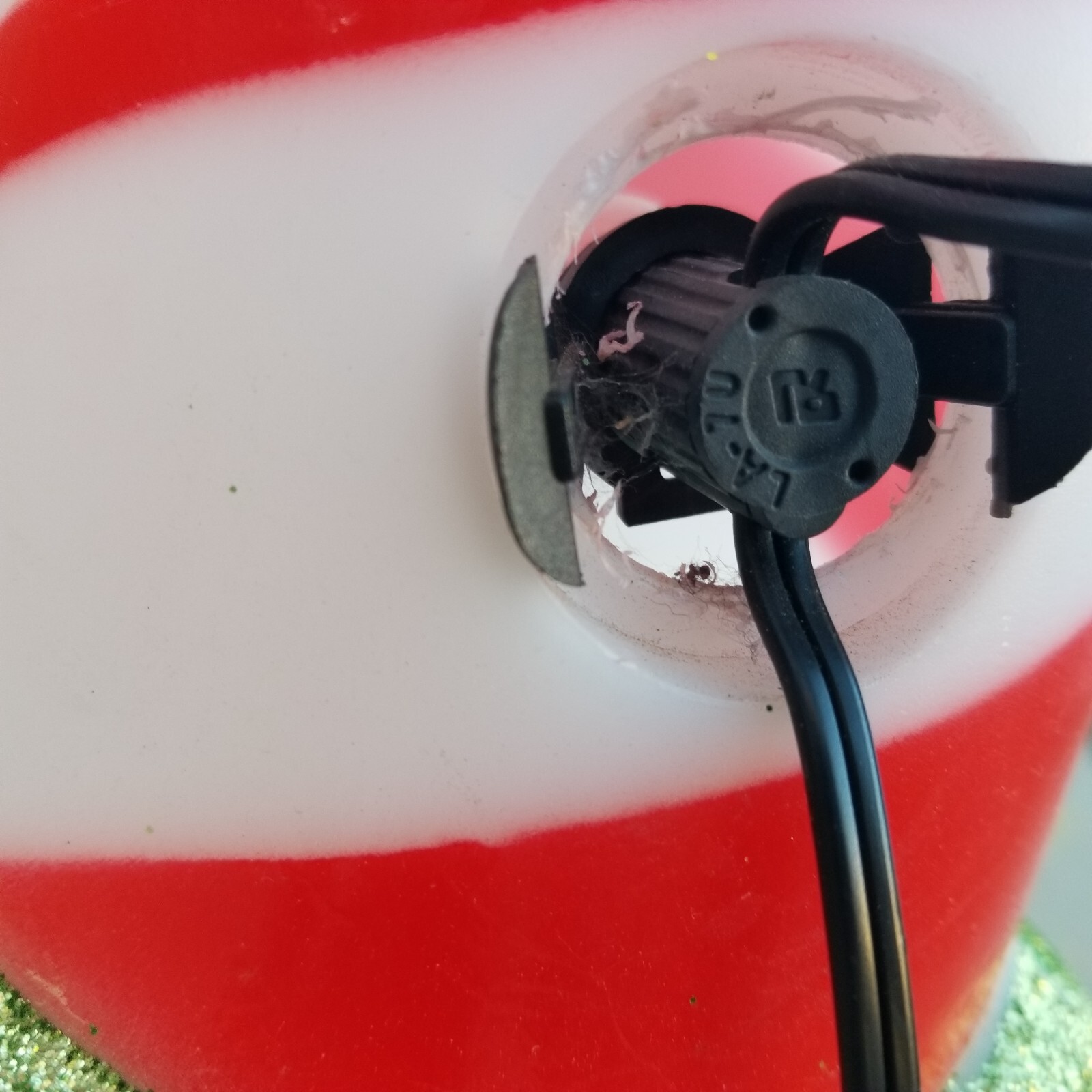 42" Light Up Lighted Gemmy candy cane blow mold Christmas decor Vtg Peppermint