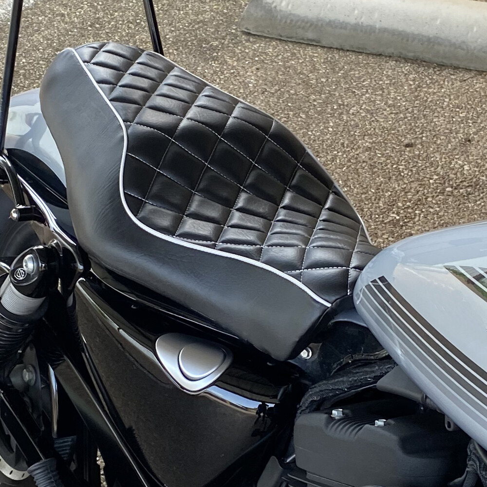 Motorcycle Driver Passenger Two Up Seat For Harley Iron 1200 883 48 Sportster XL