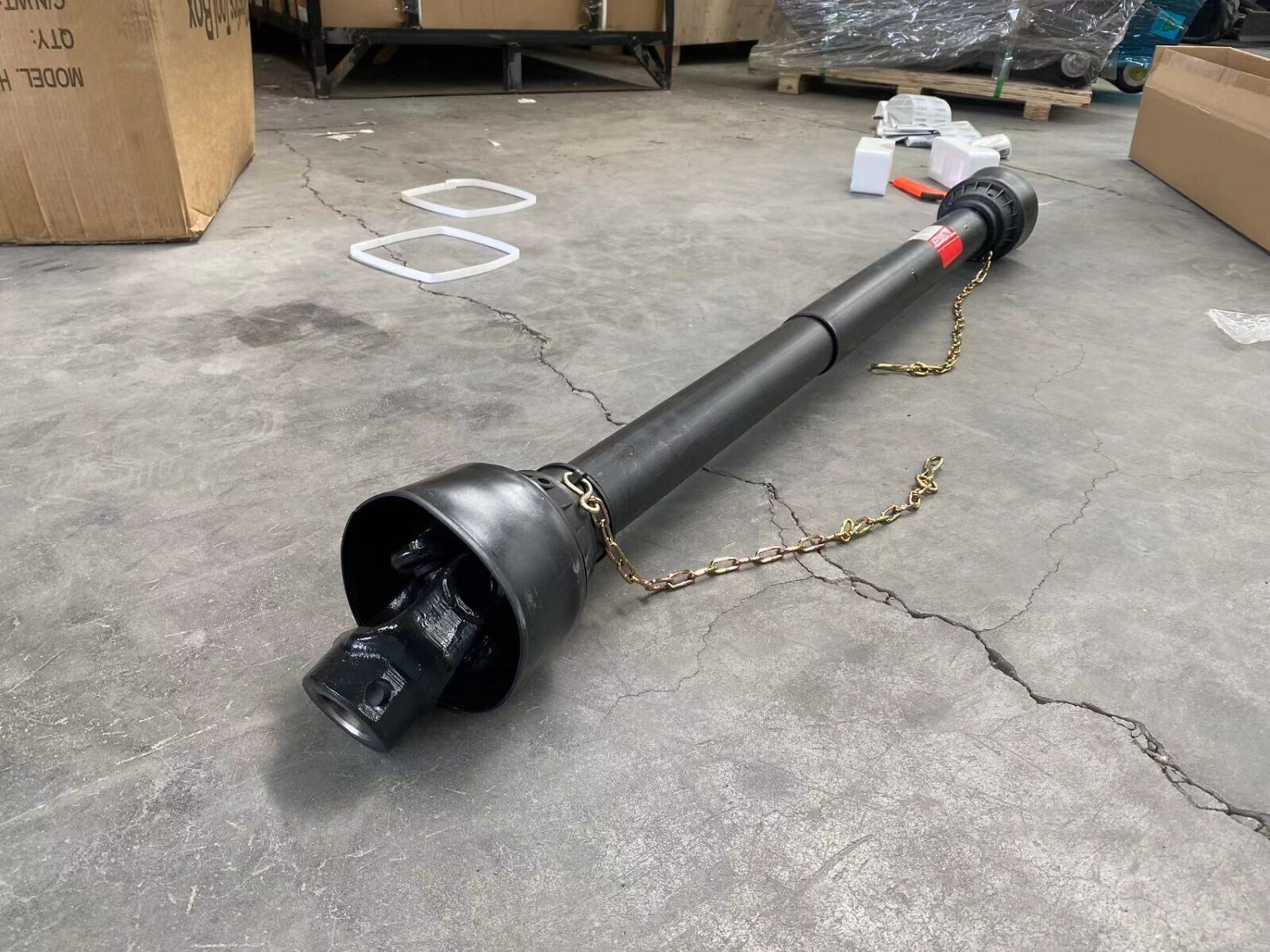 AGT 39"~51.5" Tractor PTO Drive Shaft 1-3/8" x 6 Spline/Round Ends Rotary Cutter