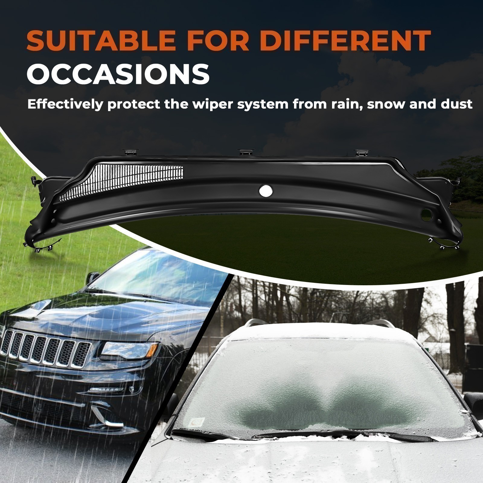 For 2011-2015 Jeep Grand Cherokee Windshield Wiper Cowl Panel Upper
