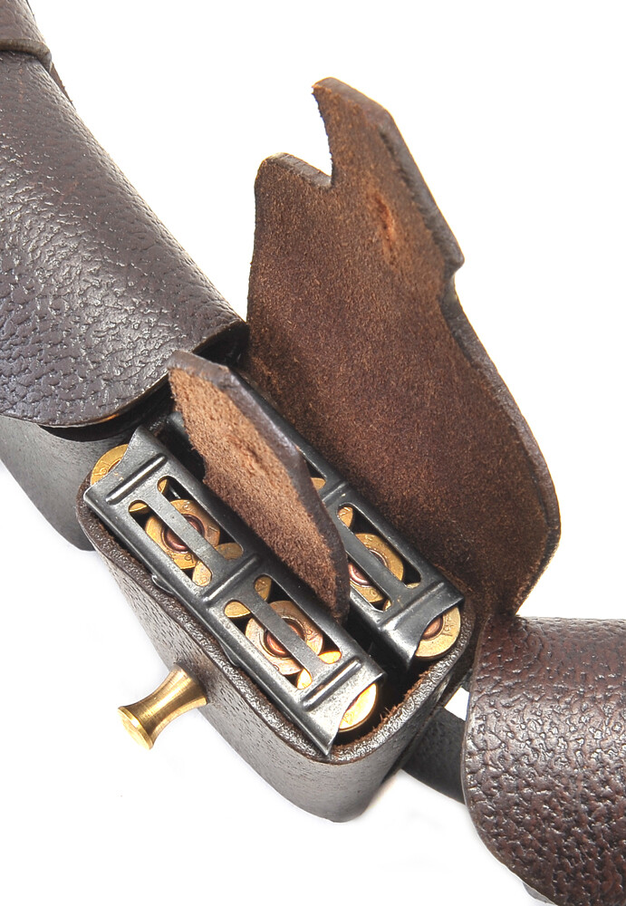 British P-1903 Leather 5 pocket Bandolier Pattern 1903 Premium Oiled Leather