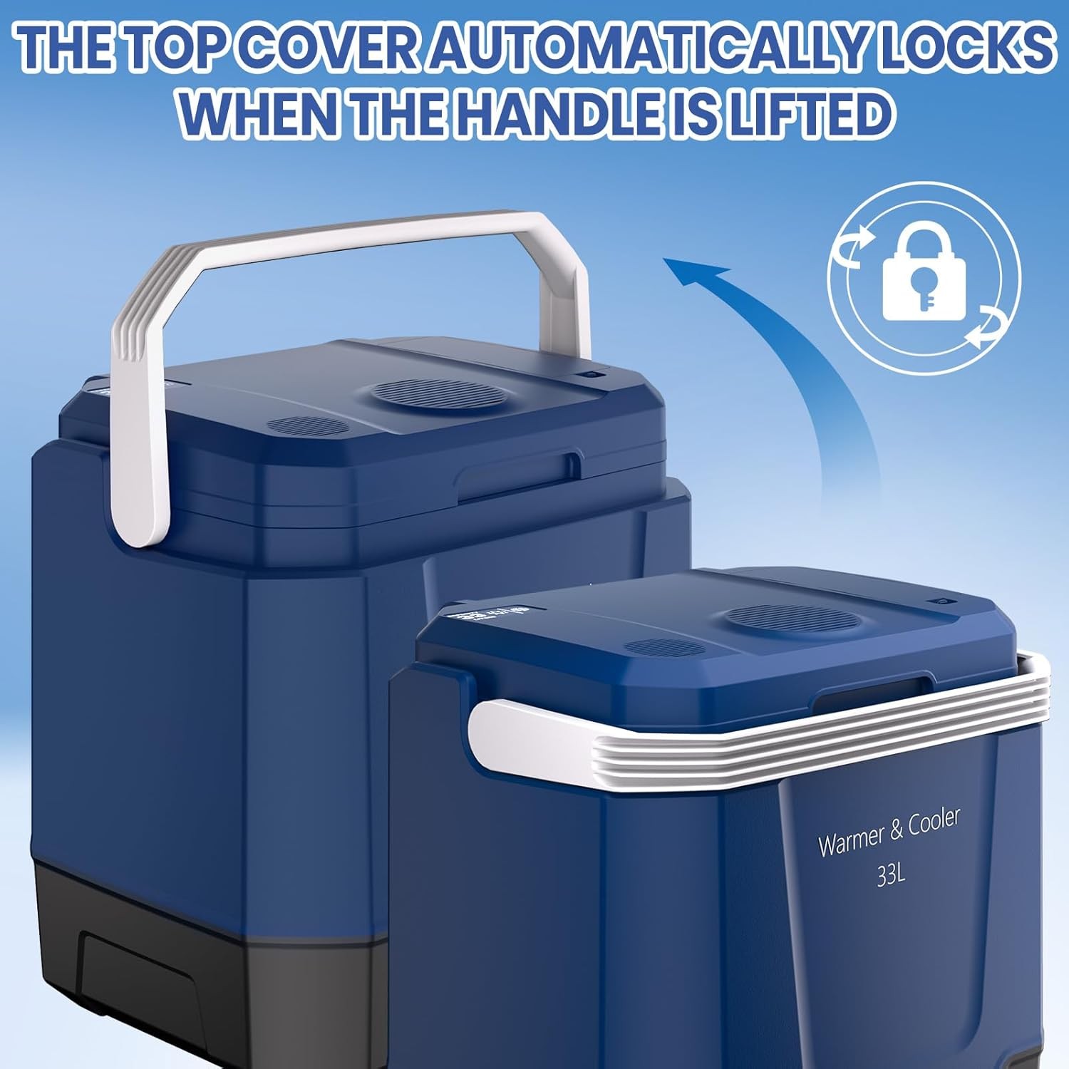 35Qt Portable Car Refrigerator 33L Electric Cooler & Warmer Freezer for Car Home