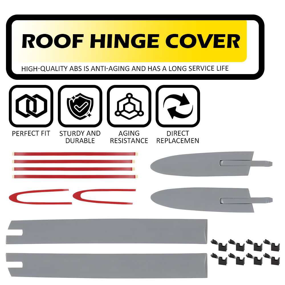 4Pcs Left+Right Convertible Roof Top Hinge Cover Fits BMW E93 335i M3 M4 F83 EOA