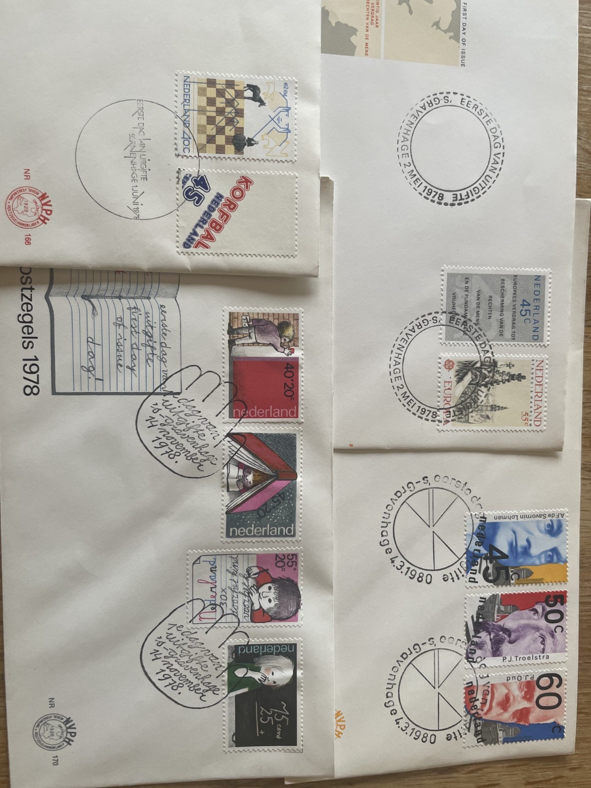 Netherlands 40 different FDC covers E160-199 from 1970's period very tidy