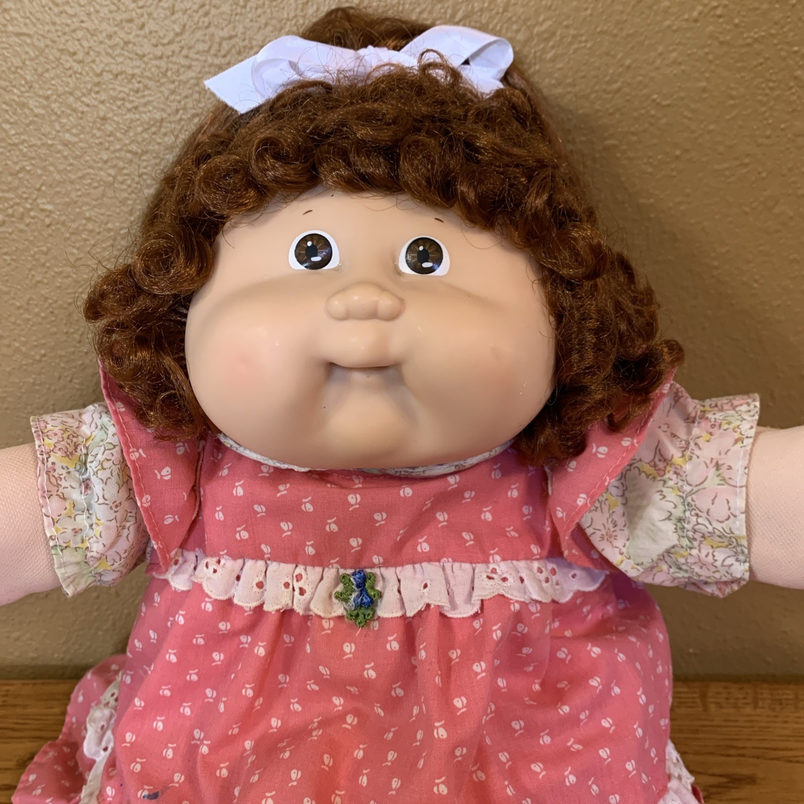 Vintage Cabbage Patch Kids Cornsilk Doll HM17 Auburn Red Hair