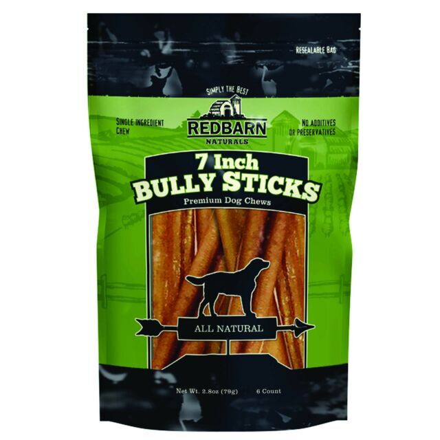 Redbarn 416169 7" Bully Sticks for Dogs - 6-Count