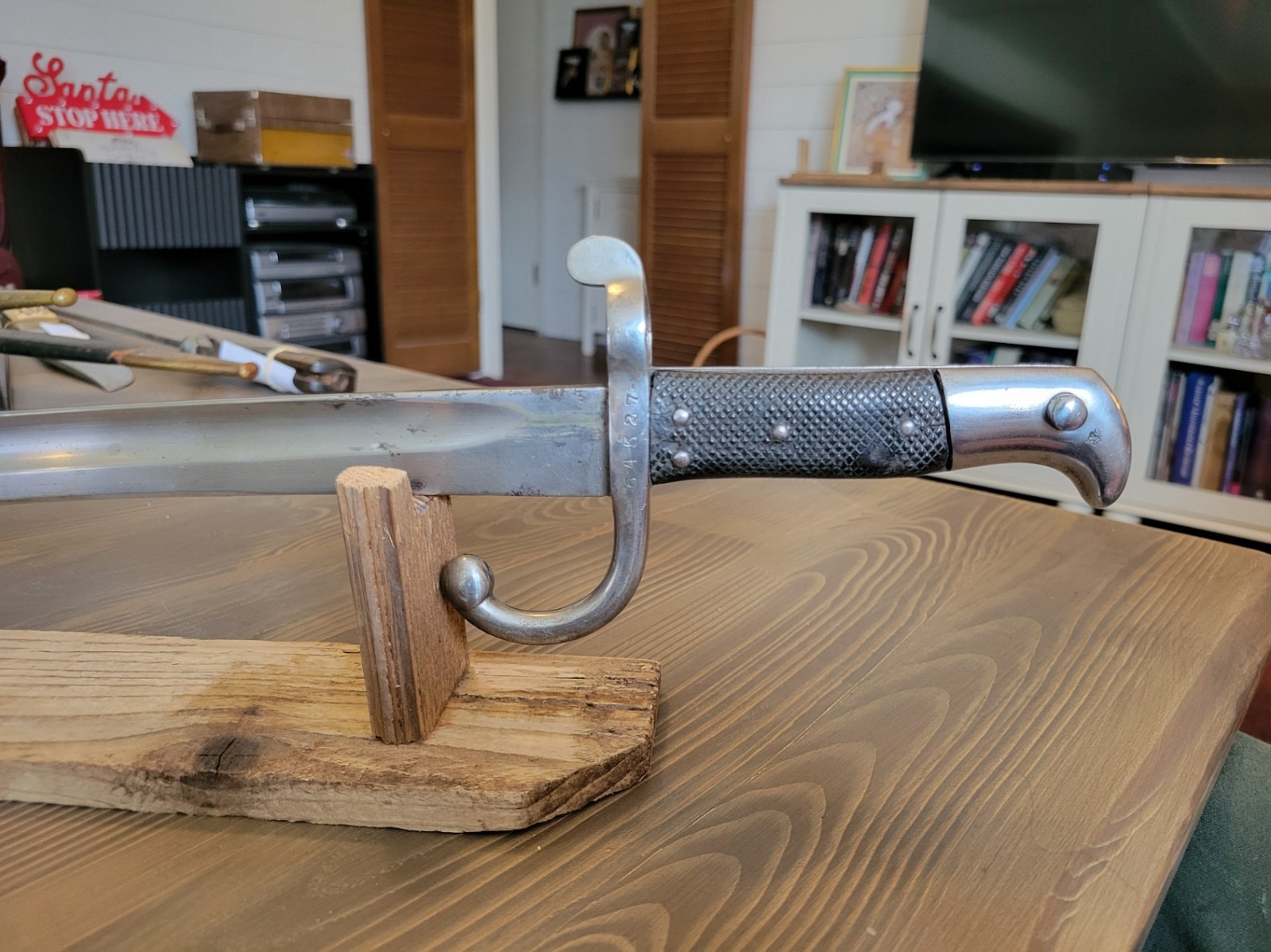 Post-Civil-War German Yatagan Bayonet with Matching Numbers