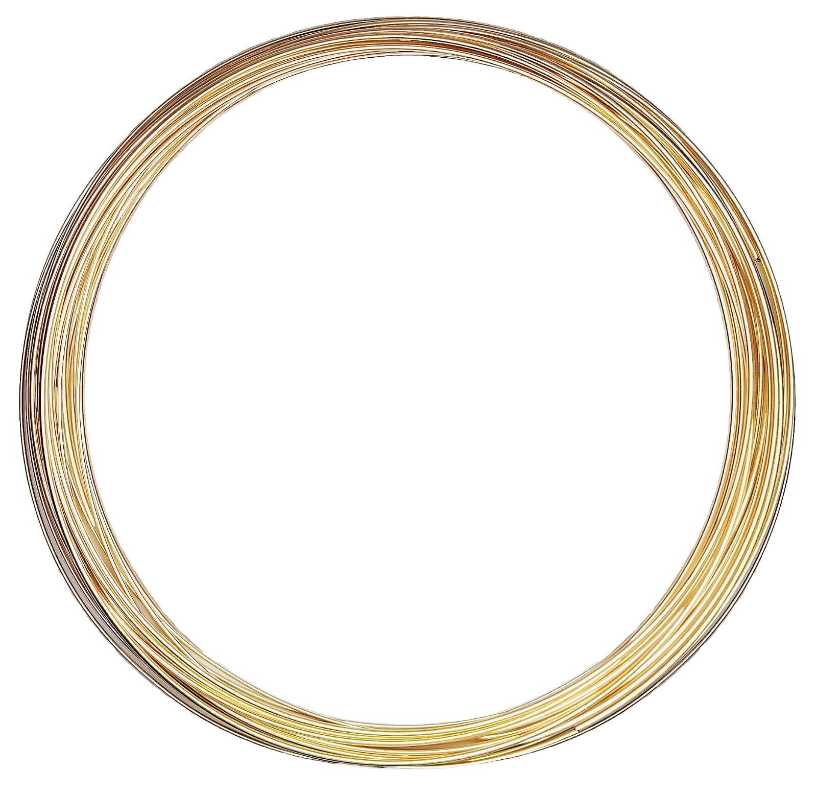 14/20 Yellow Gold-Filled Wire | Half Round | Half Hard | 10-24 Gauge | 1-10 ft
