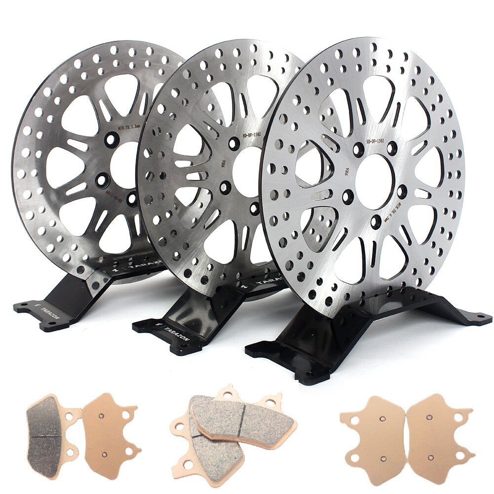 11.5" Front & Rear Brake Rotors Pads Touring Electra Glide Road King Glide 00-07