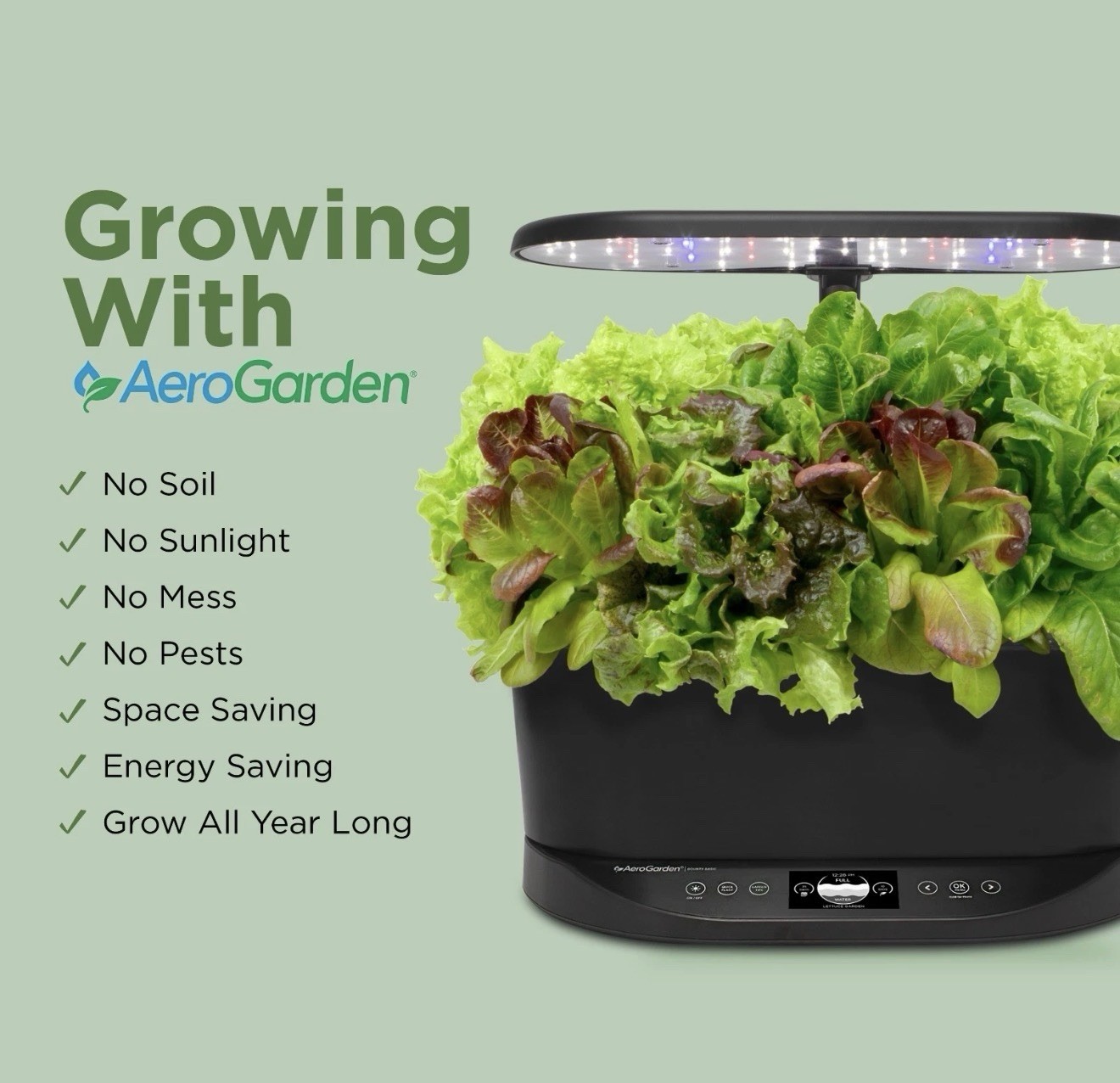 BRAND NEW - AeroGarden Bounty Basic Black - FREE SHIPPING!!!