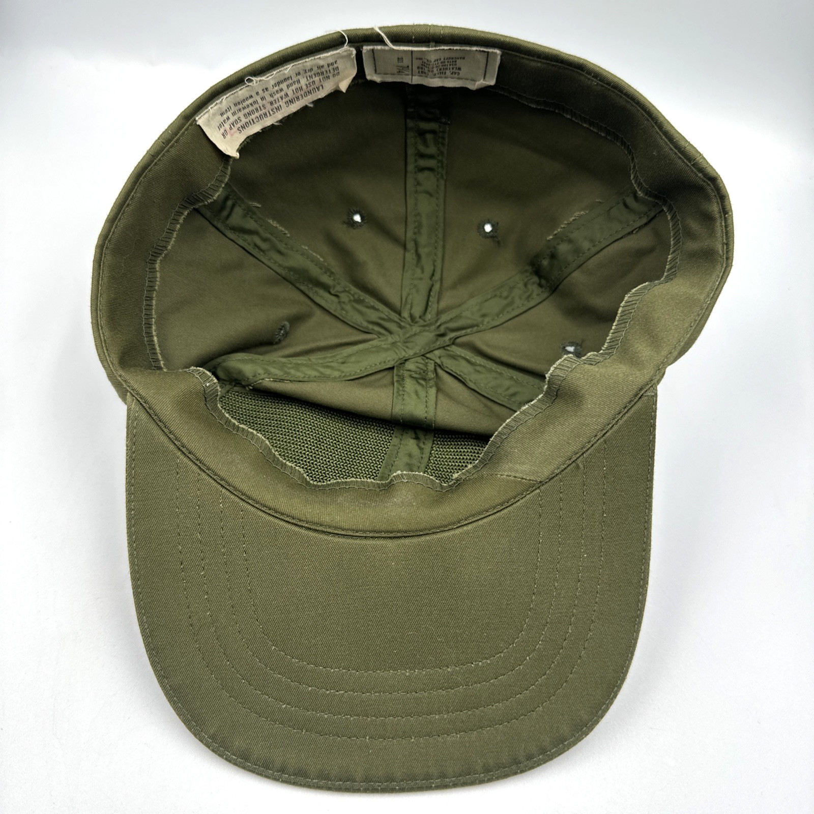 Vintage Army Vietnam? Era US Military OG-106 Hot Weather Field Hat Cap Sz 7 1/4
