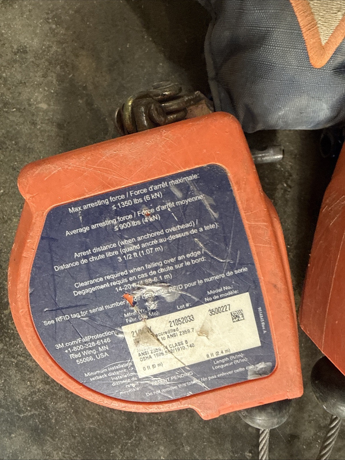 3M DBI-SALA ExoFit NEX Safety Harness With Dual Self-Retracting Lifeline Size XL