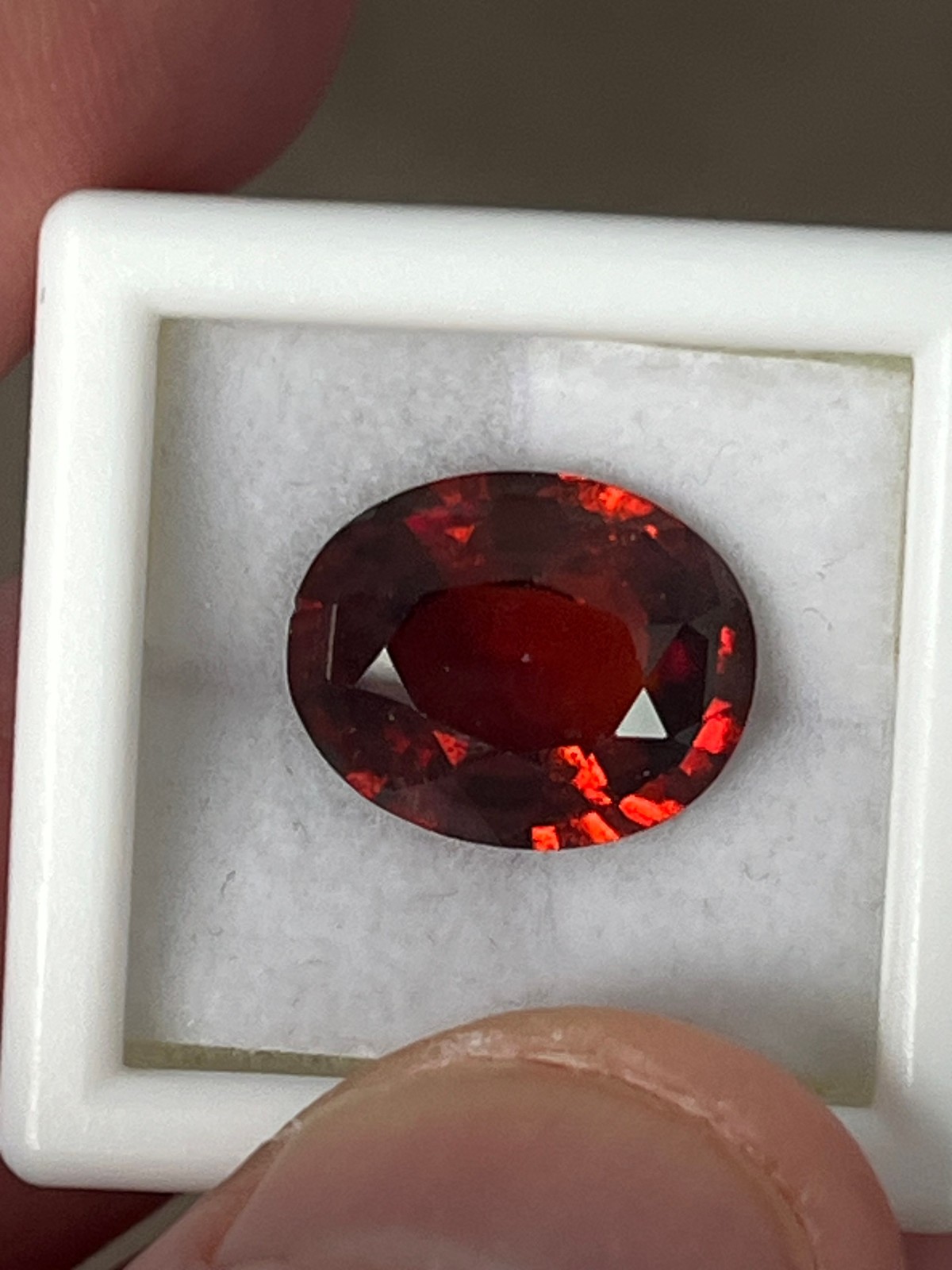 6.10ct Fire Orange Natural Sri Lanka Hessonite Garnet. **SI GRADE** READ