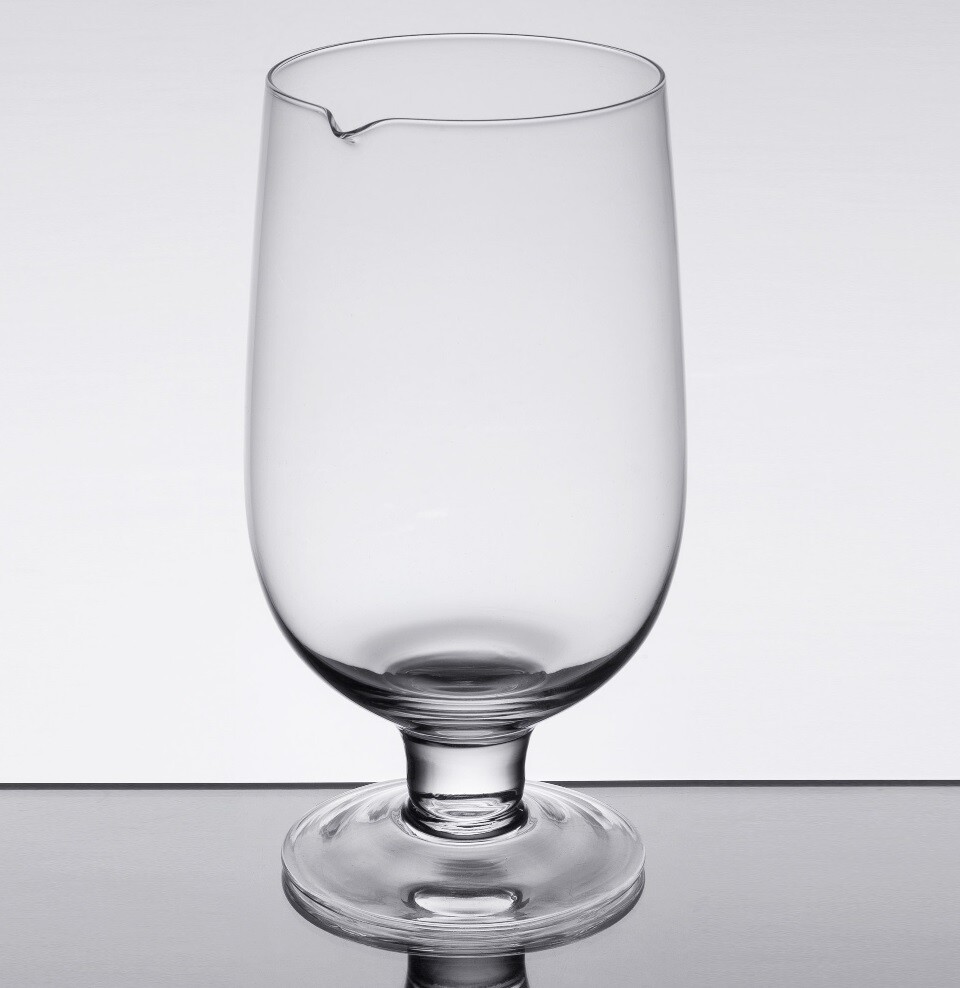 30 oz. Large Cocktail FOOTED STIRRING GLASS Bartender Drink Mixing Pitcher