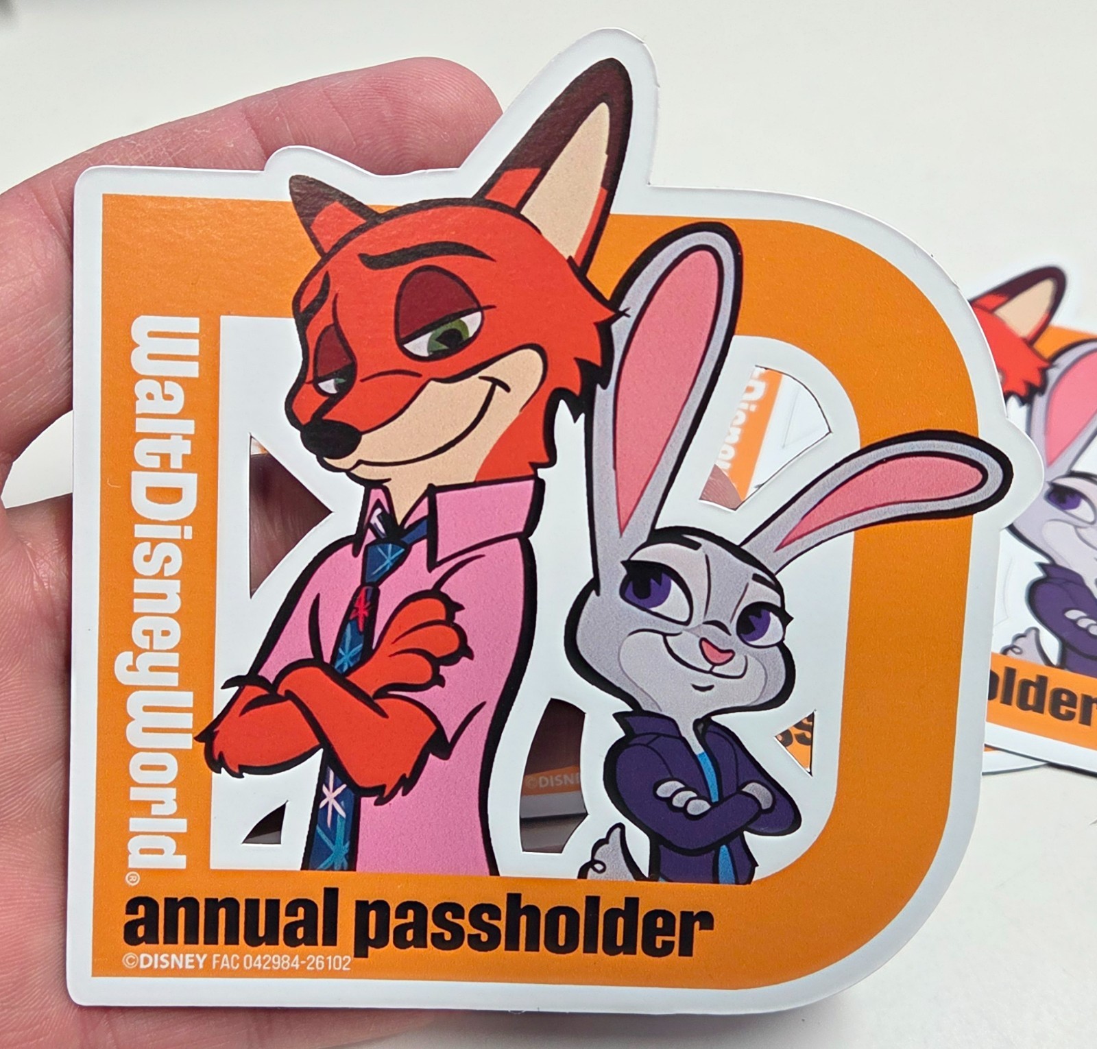 NEW 2026 WDW Disney Annual Passholder ZOOTOPIA Magnet (Fan-Art Based)
