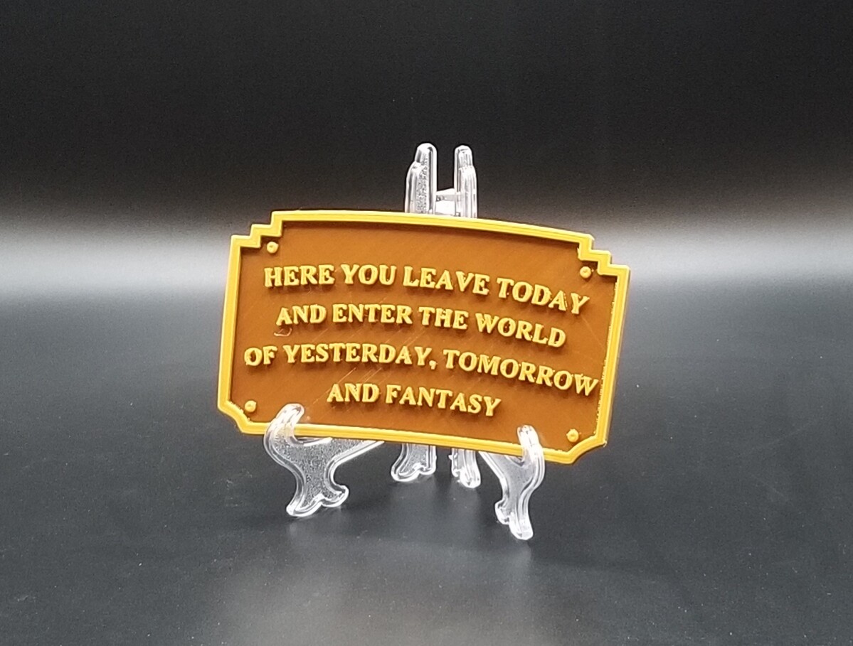 Main Street Entranceway Welcome Plaque DL Inspired Fridge / Car Magnet