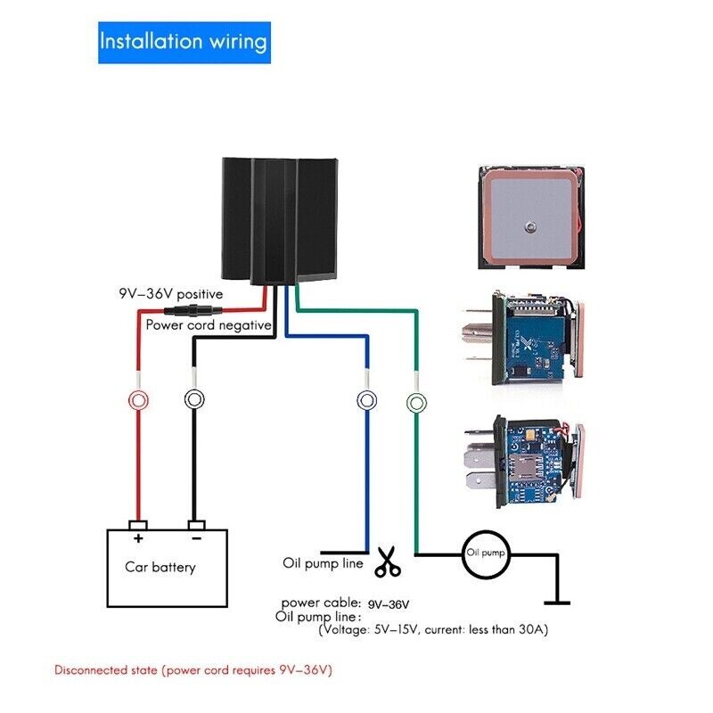GPS Tracker Relay Real Time 4G Locator Anti-Theft Hidden Car GPS Relay +SIM