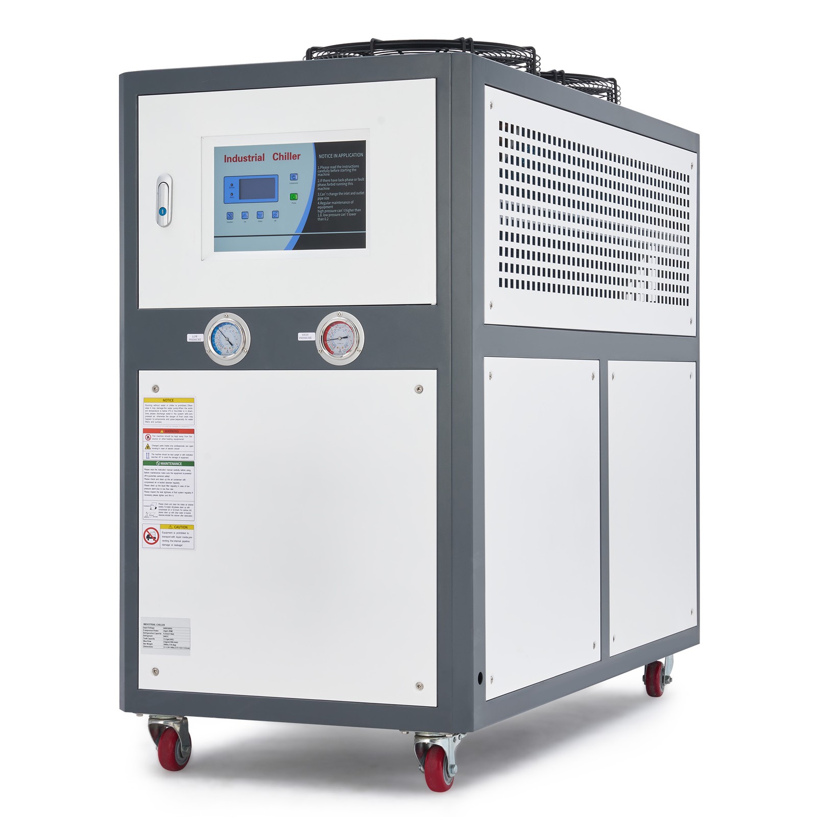 CREWORKS 5 Ton R32 Industrial Air-Cooled Chiller with 15.8 Gal Tank Capacity