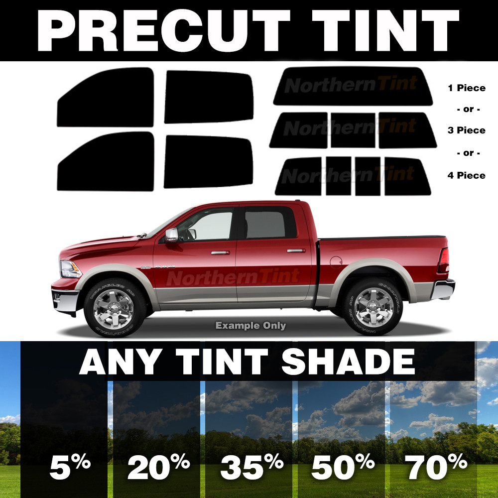 Precut Window Tint for Dodge Ram 1500 Crew Cab 02-05 (All Windows Any Shade)