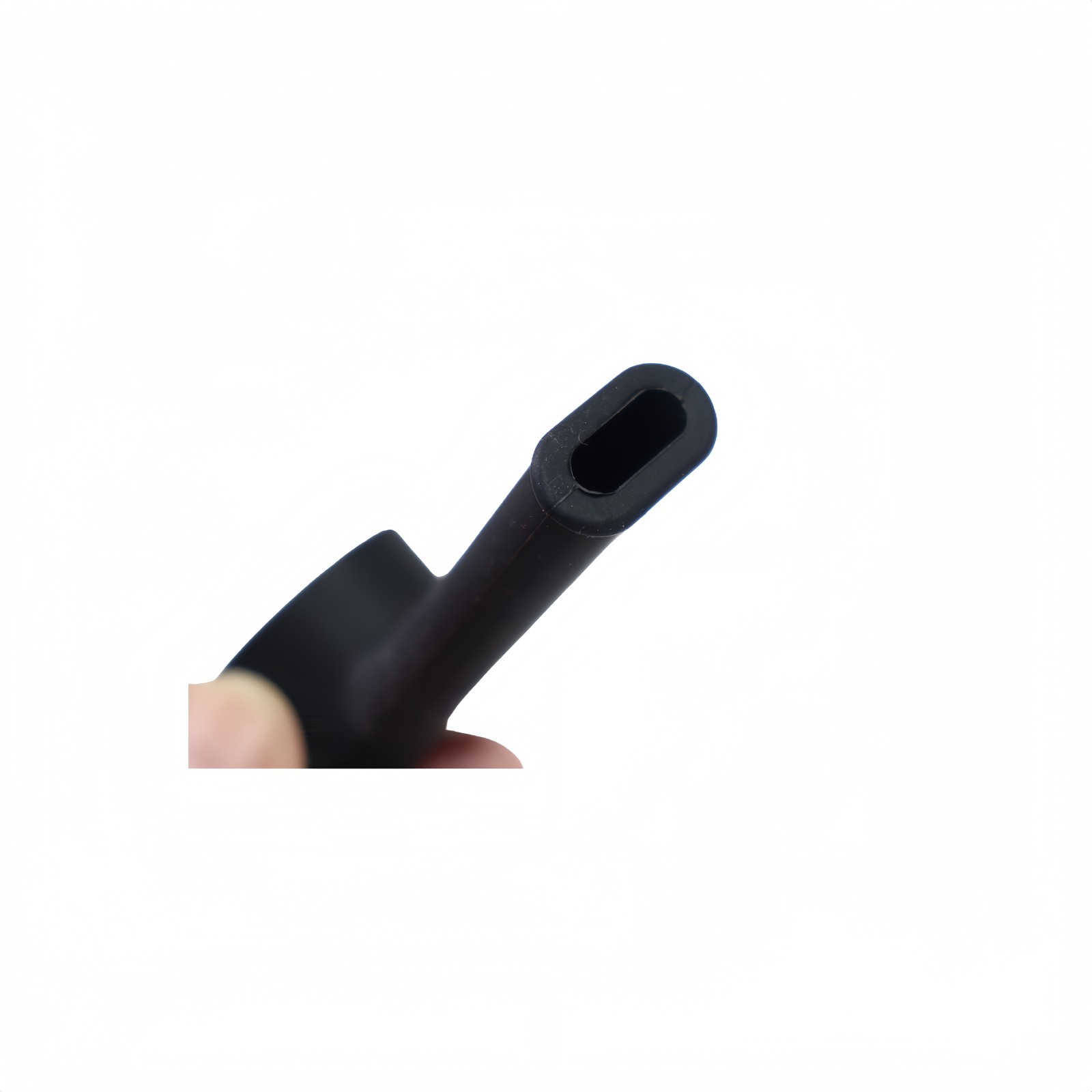 2pack black silicone smoking pipes 4 inches with lids and stainless steel filte