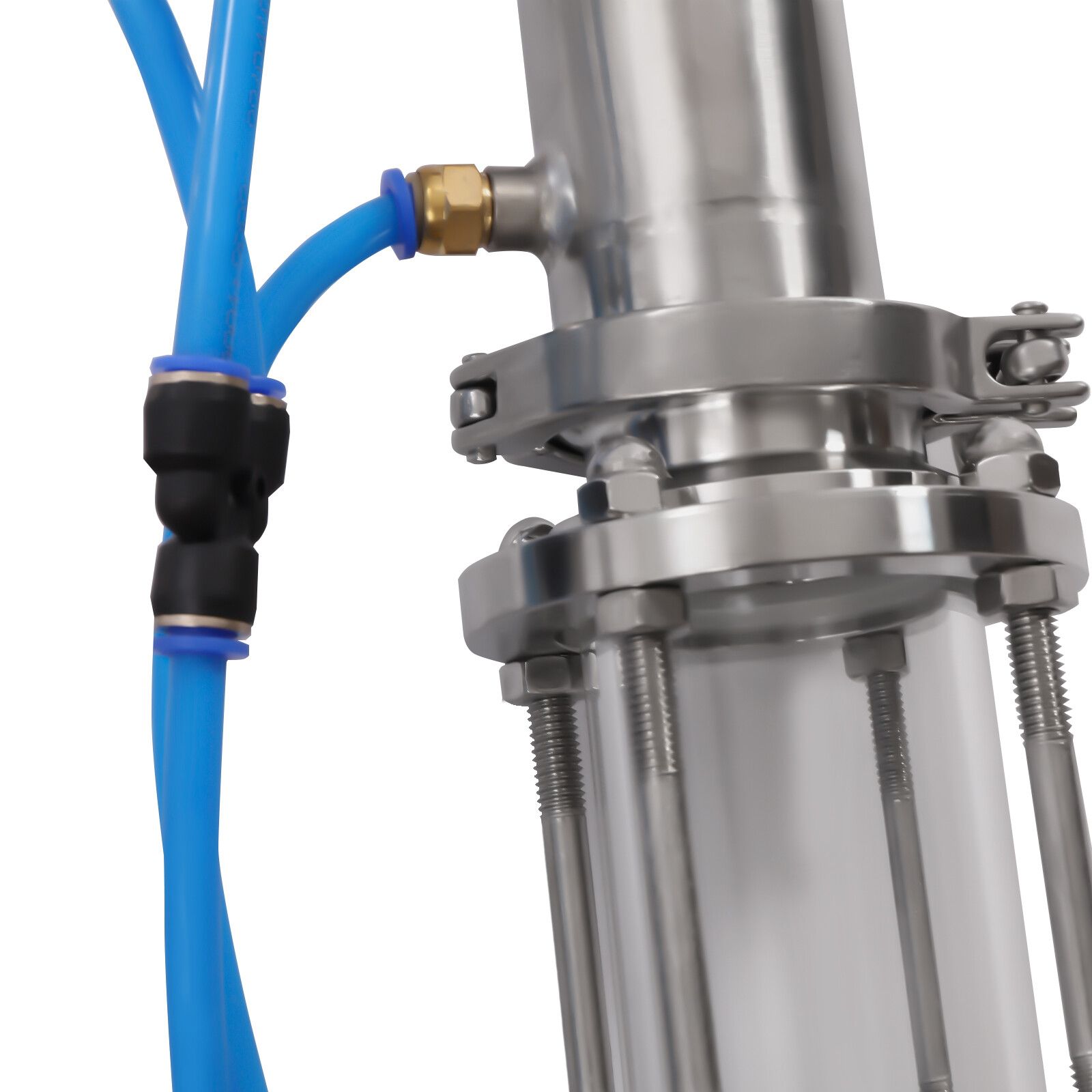 2 inch Stainless Still Moonshine Reflux Distilling Column Brew Wine Making Tool