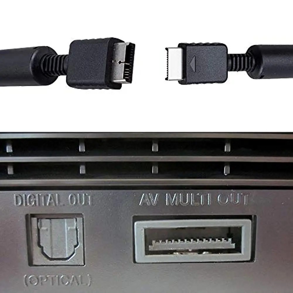 6 Feet AV to RCA Audio Video Composite Cable Cord For Sony PS1 PS2 PS3 PS3 Slim