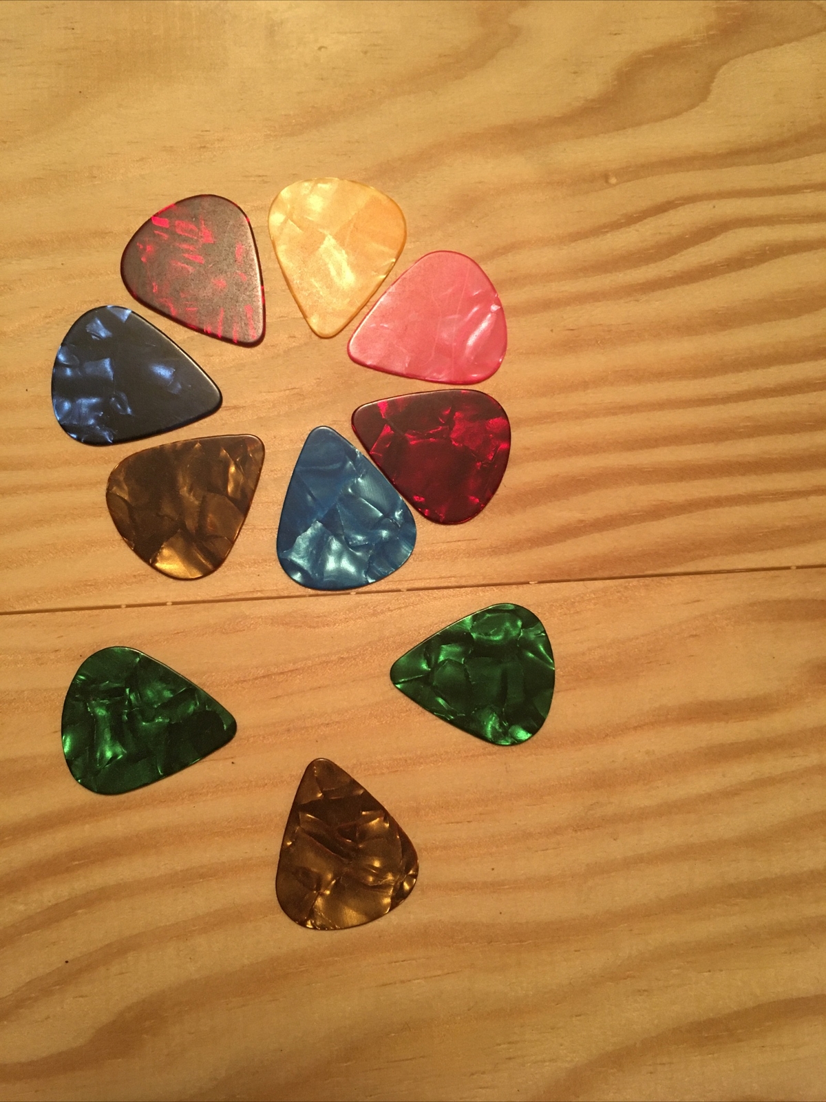 10 pcs Guitar Picks acoustic Electric Plectrums Celluloid Assorted Colors