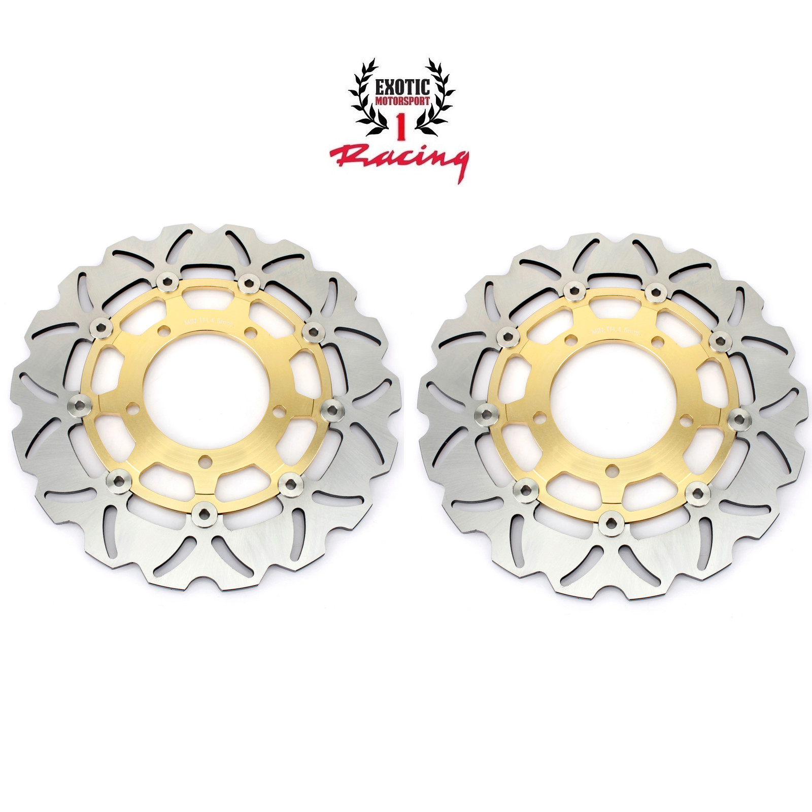 Front Rear Brake Disc Rotors & Pads Suzuki GSXR600 GSXR750 2006 2007
