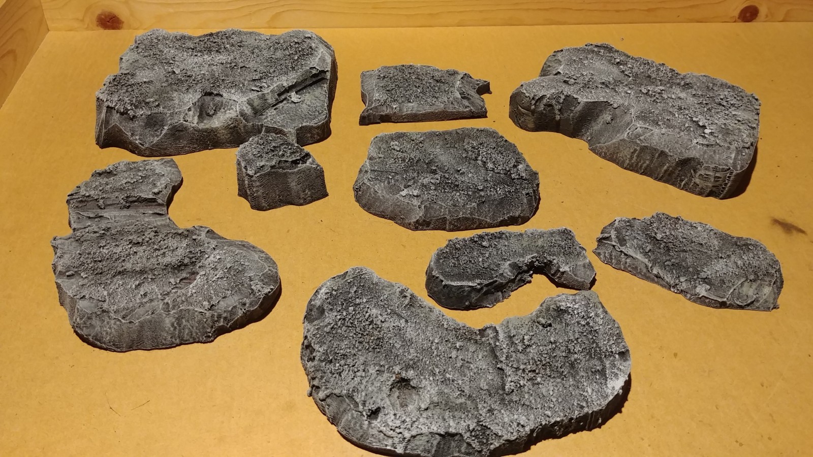 Wargaming Terrain - Medium Box Set of Hills Stone Finish