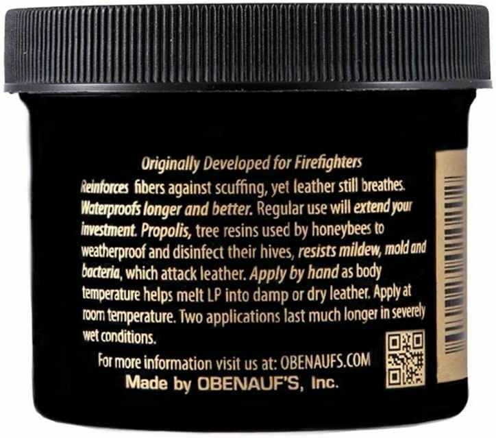 OBENAUF'S HEAVY DUTY LP LEATHER PRESERVATIVE , 8 OZ. JAR - BRAND NEW