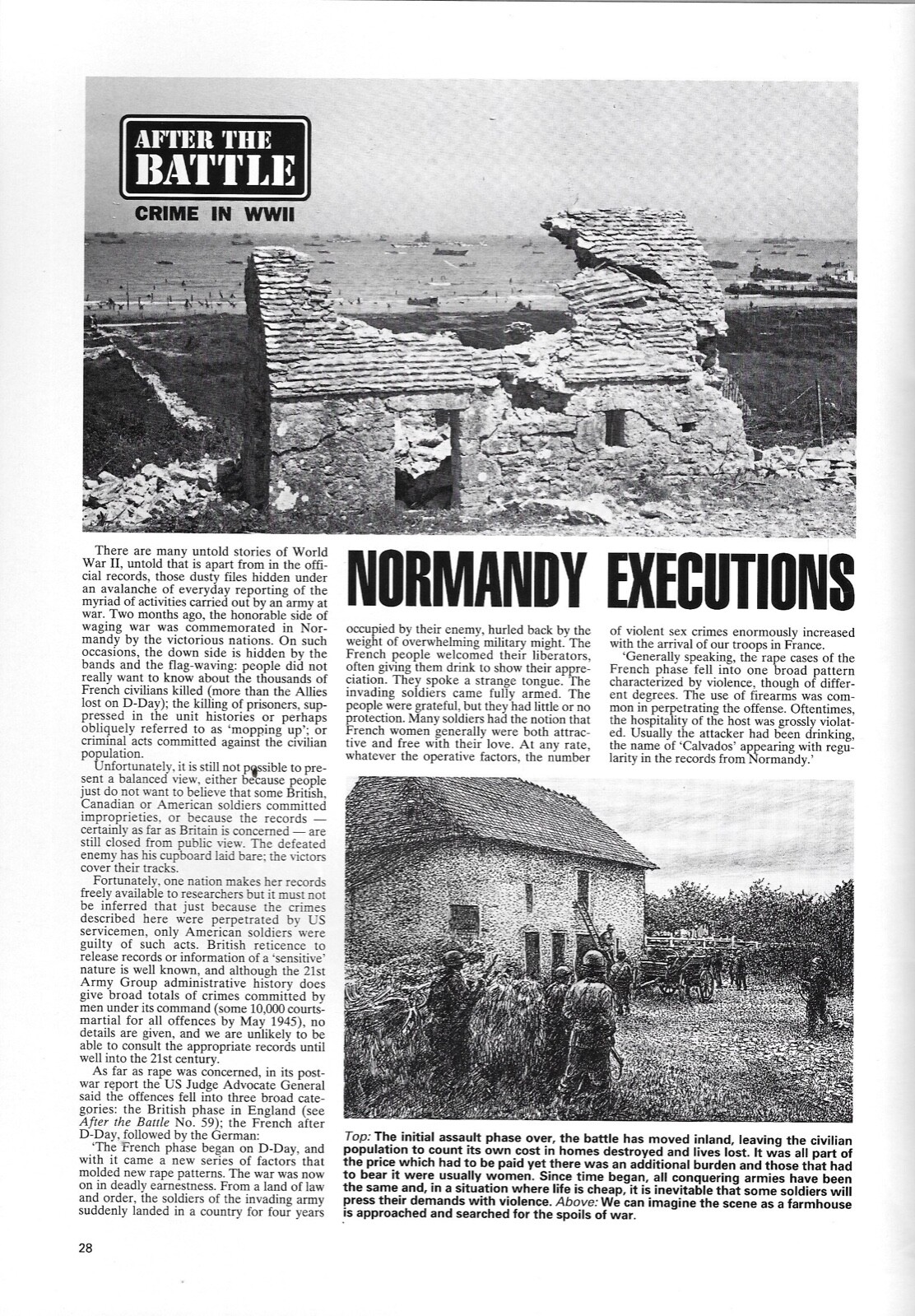 After The Battle 85 Normandy Executions Blue Peter Merksem Antwerp Australia