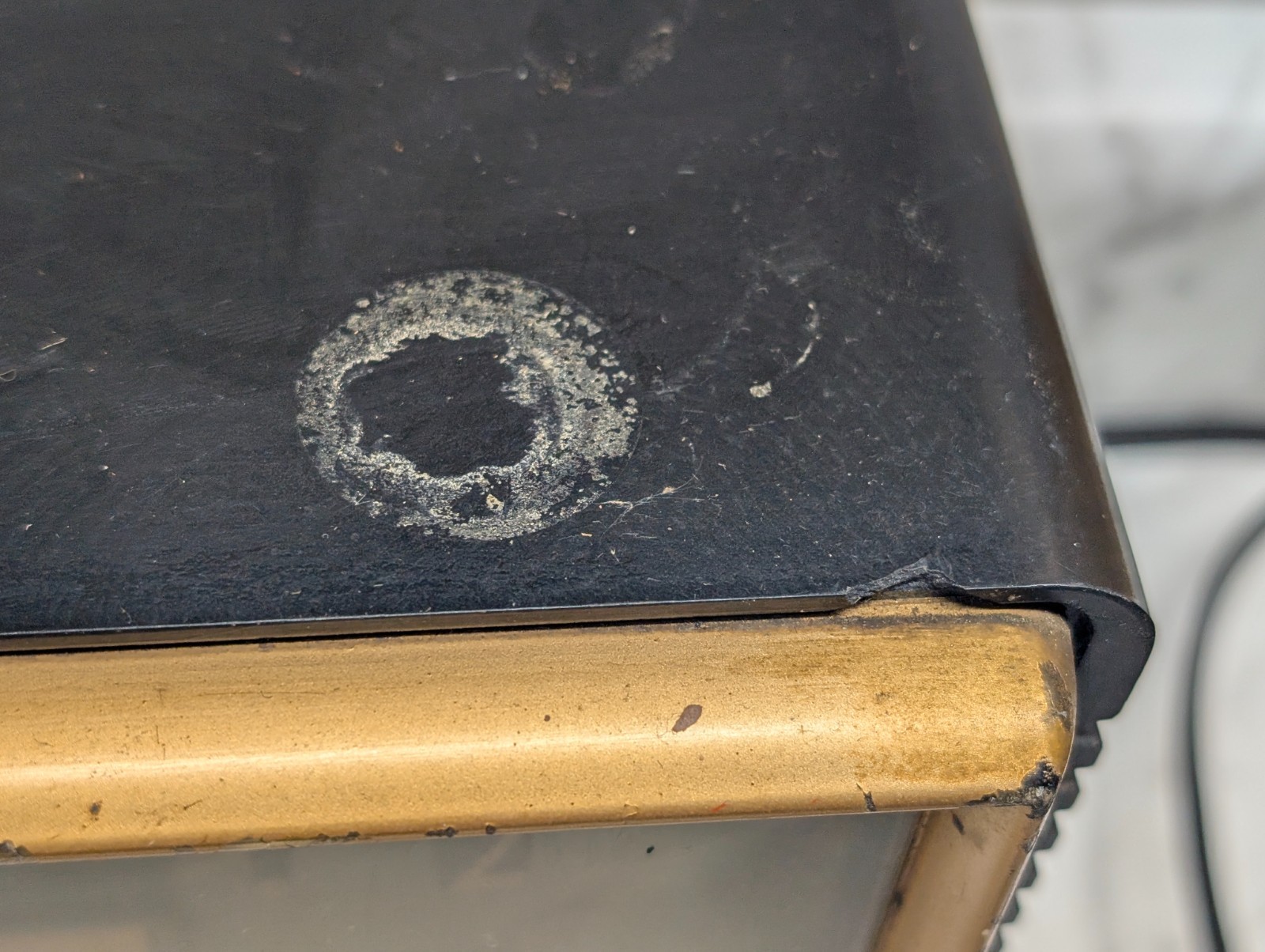 Sylvania Model 541B AM Tube Clock Radio Black Mid Century Modern Design