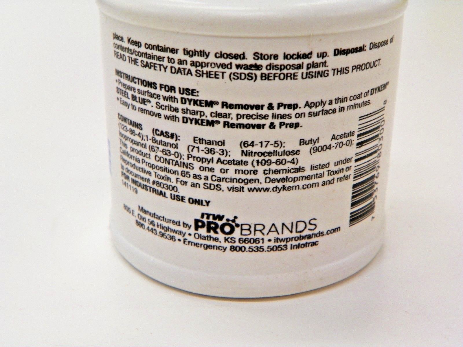 DYKEM LAYOUT FLUID - (1) RED & (1) BLUE, 4 FL.OZ. BRUSH IN CAP