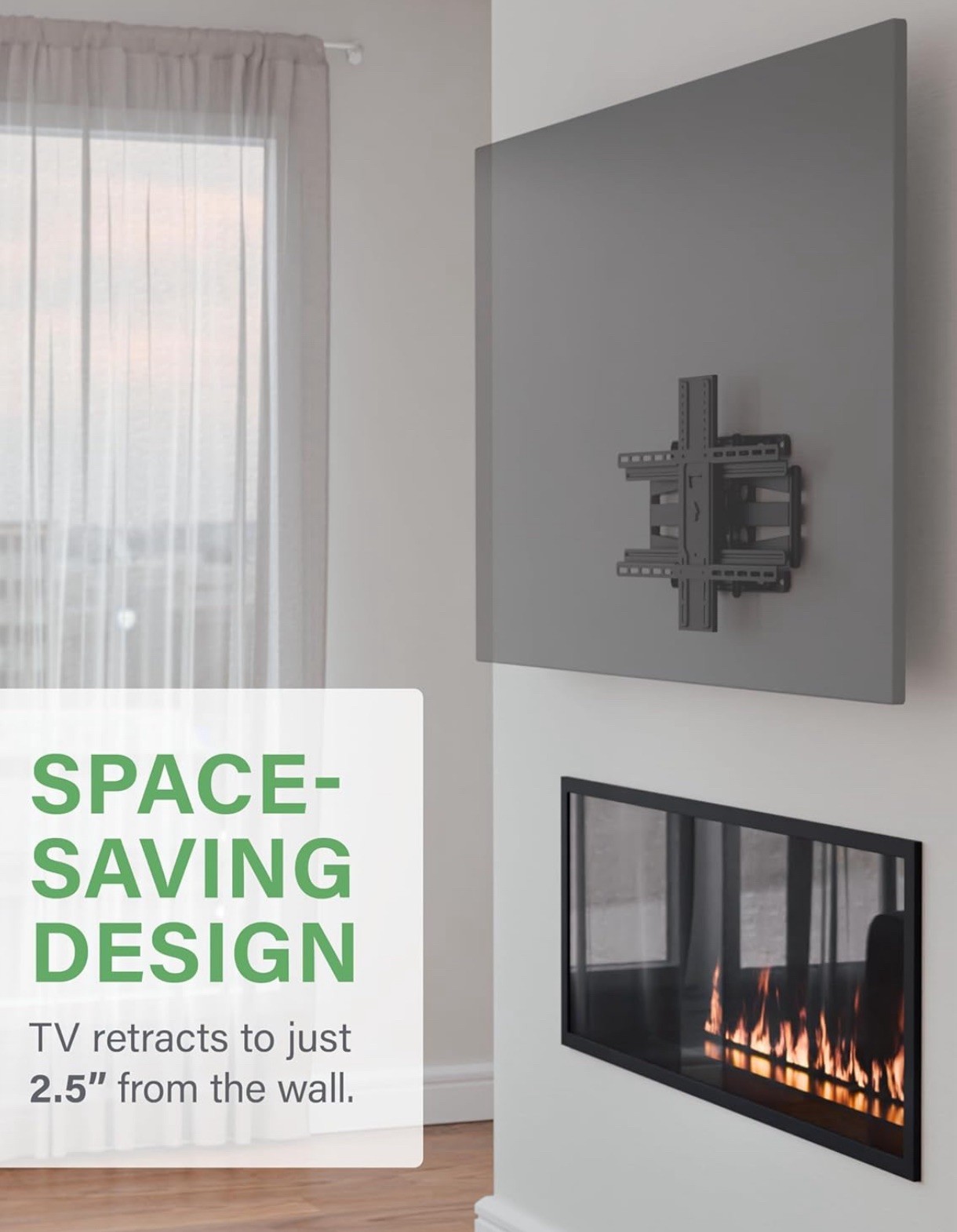 SANUS Premium Full Motion TV Mount for 42"-90" TVs OLF22-B2 - Sturdy & Smooth